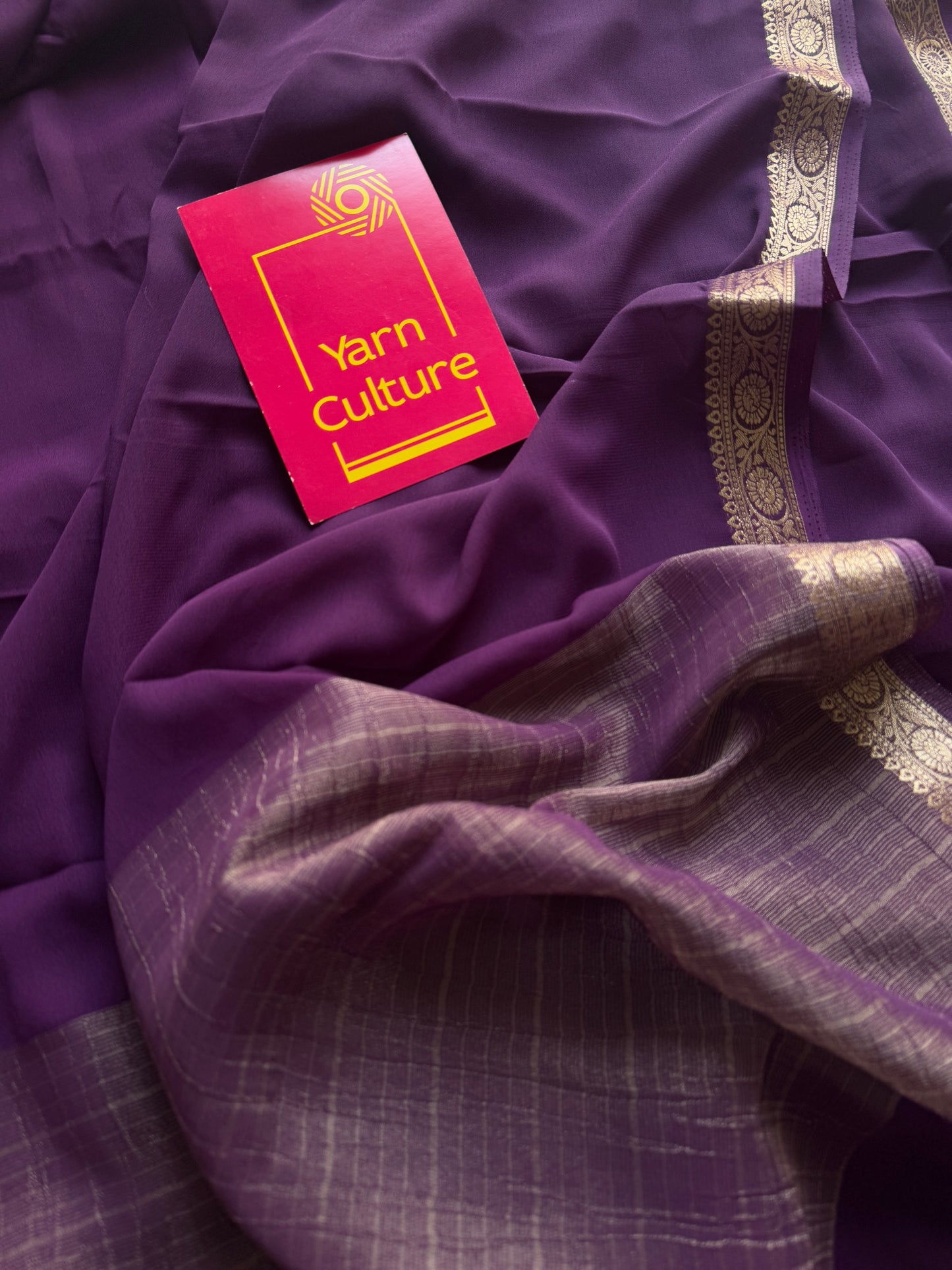 Purple Pink (vadamalli) - Chiffon
