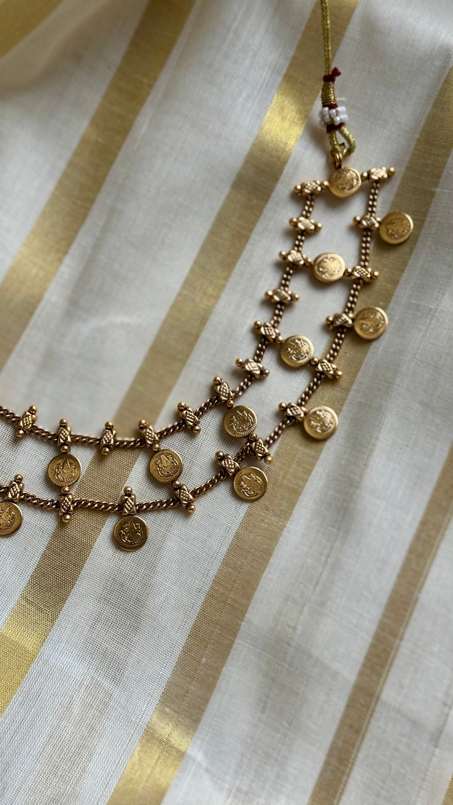 Double layered coin necklace - YCAGC52