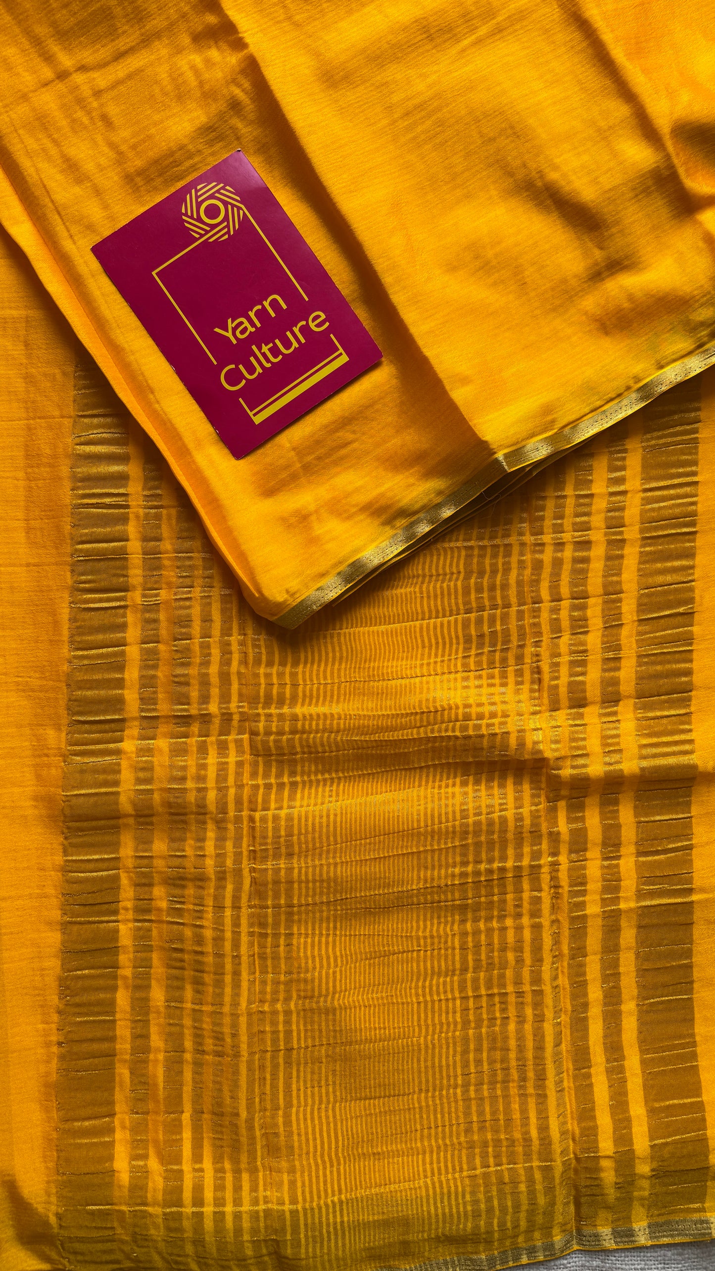 Haldi - that perfect yellow with the glow of gold, chinon