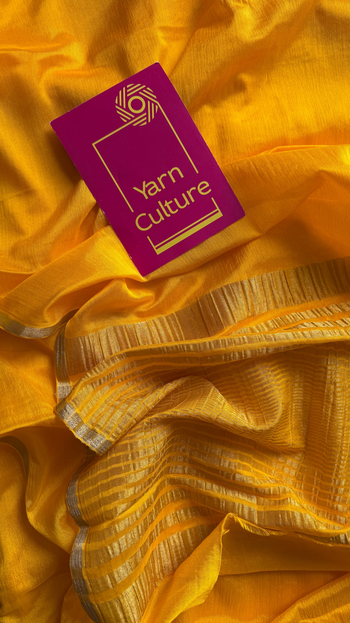 Haldi - that perfect yellow with the glow of gold, chinon