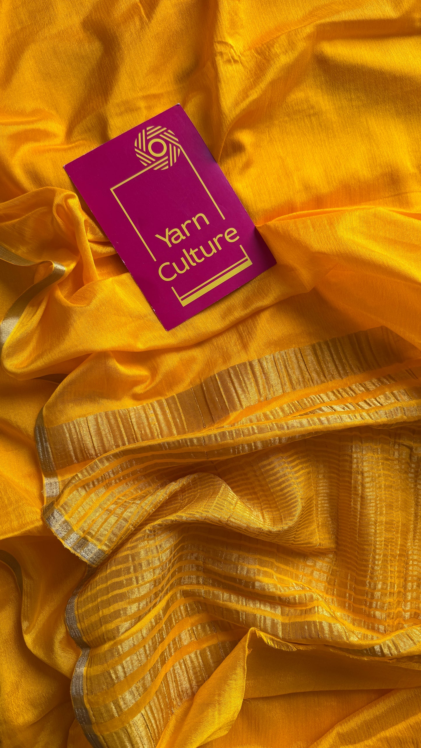 Haldi - that perfect yellow with the glow of gold, chinon