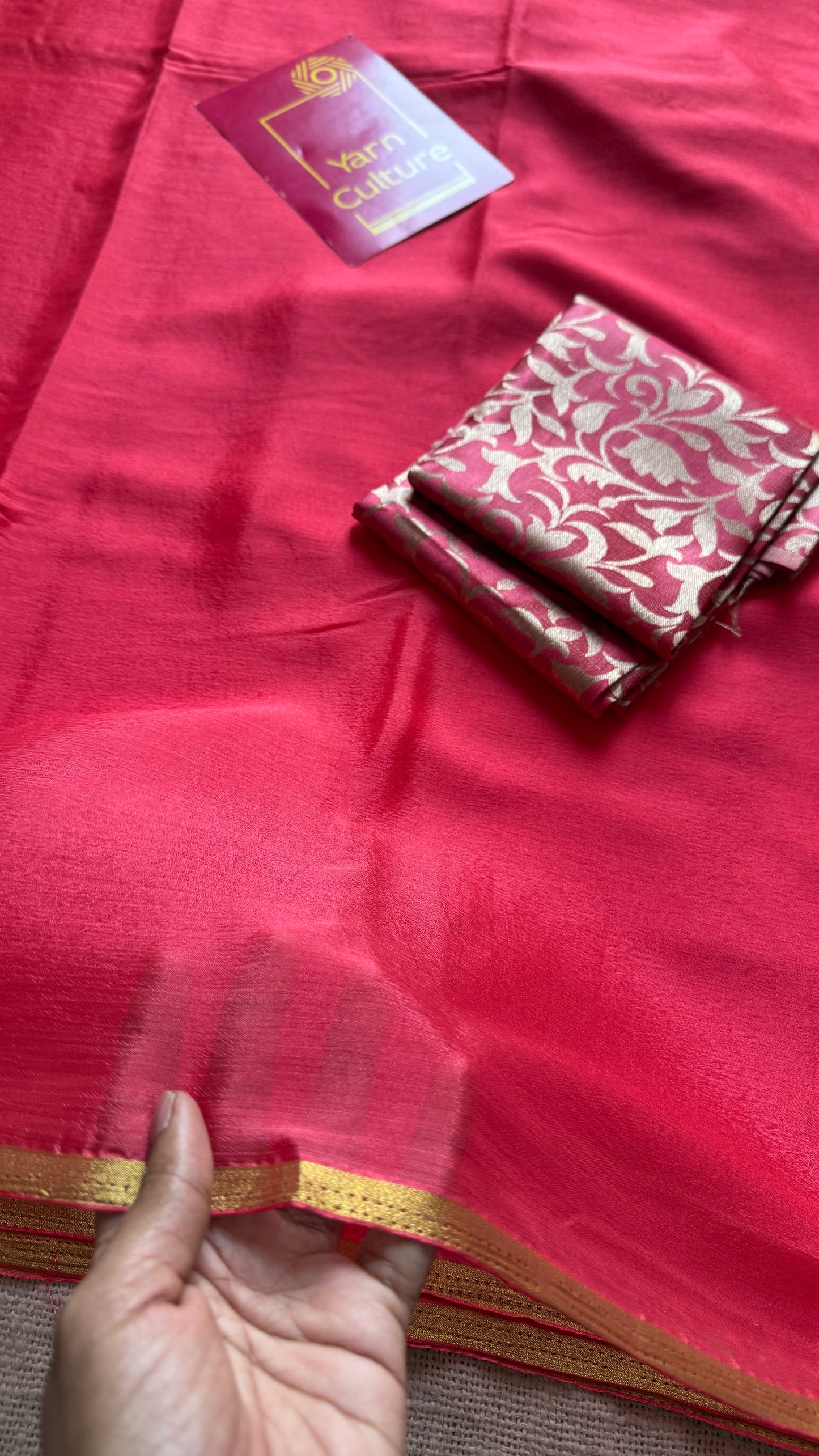 Gulabo - perfect rose peach pink with gold tones, chinon YCWODCZ04