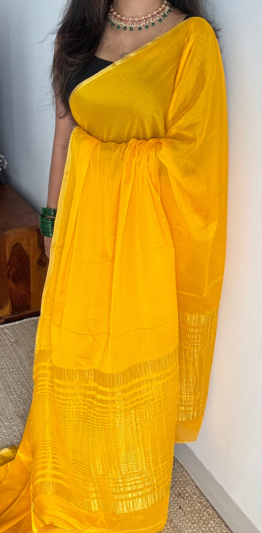 Haldi - that perfect yellow with the glow of gold, chinon