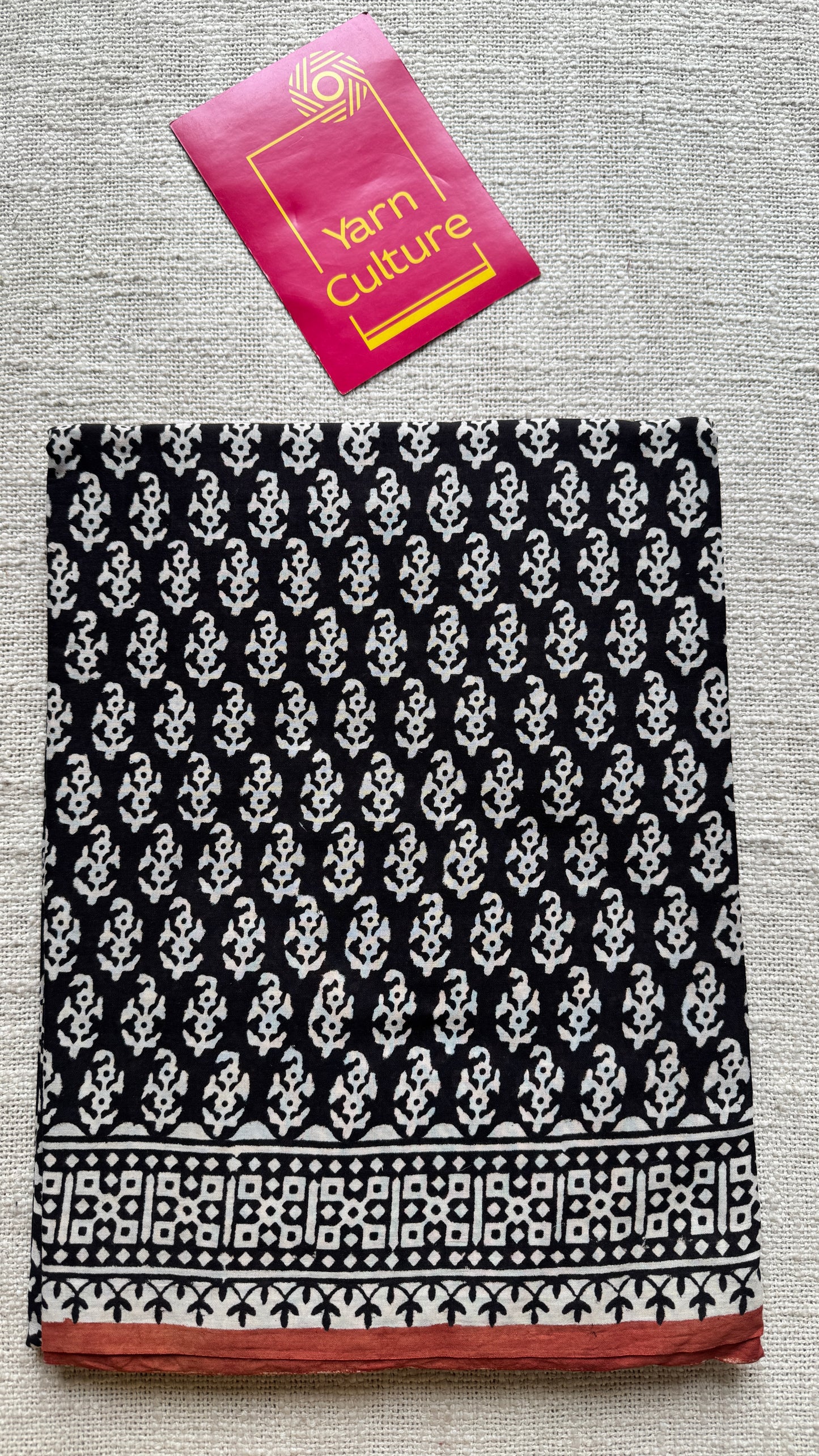 Patachitra - Black and white, Bagru block print, soft cotton