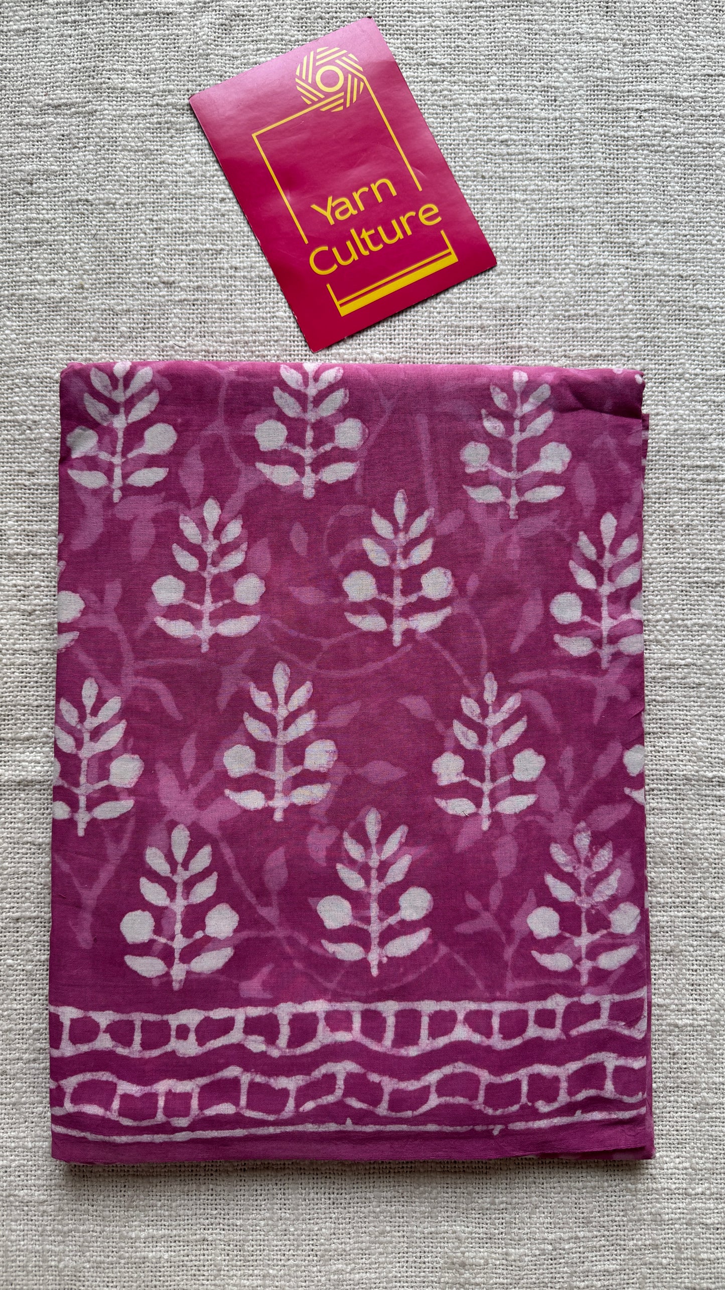 Rooh - Dusty pink hues, Bagru block print, soft cotton YCTORBBP05