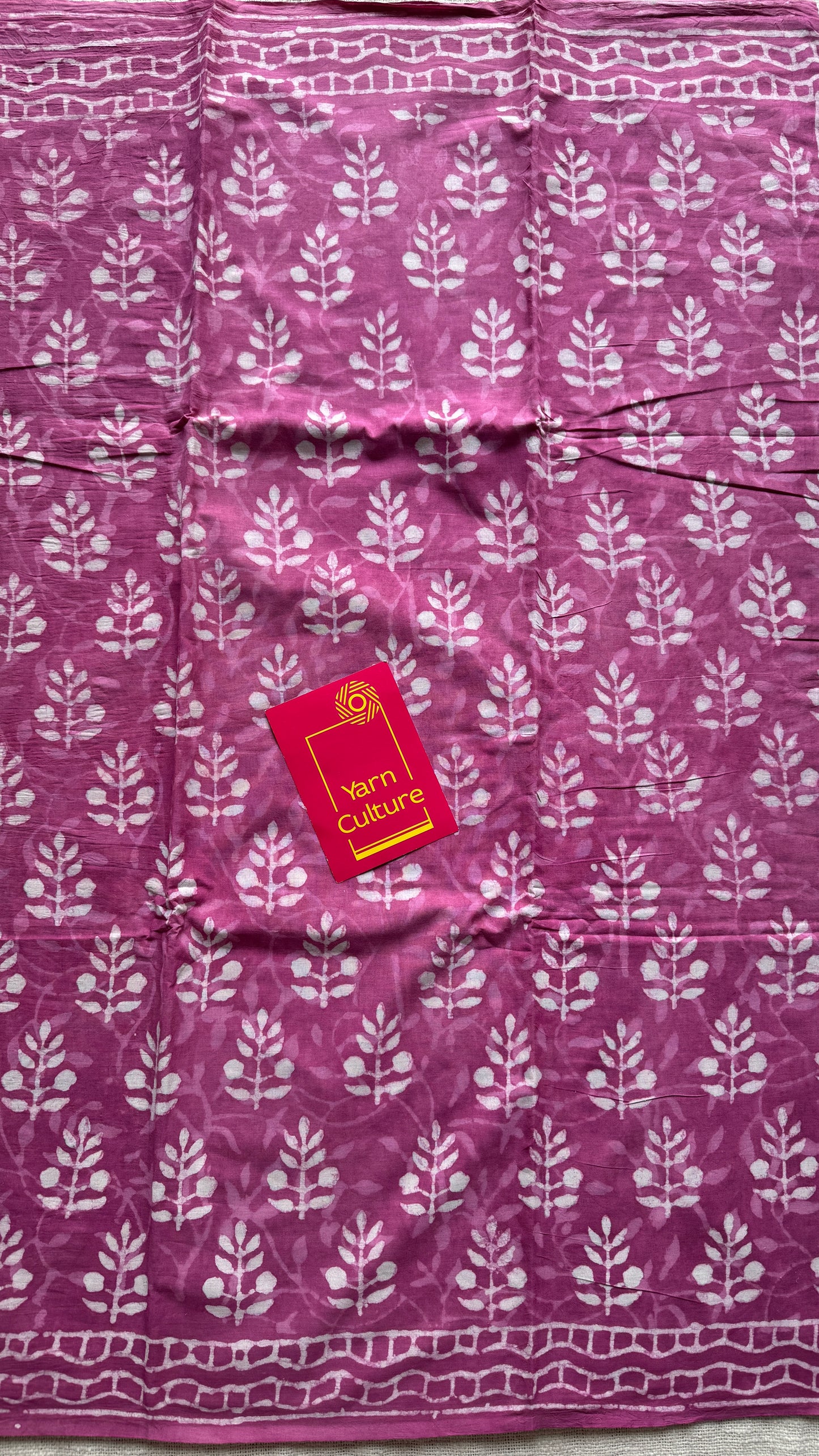 Rooh - Dusty pink hues, Bagru block print, soft cotton YCTORBBP05