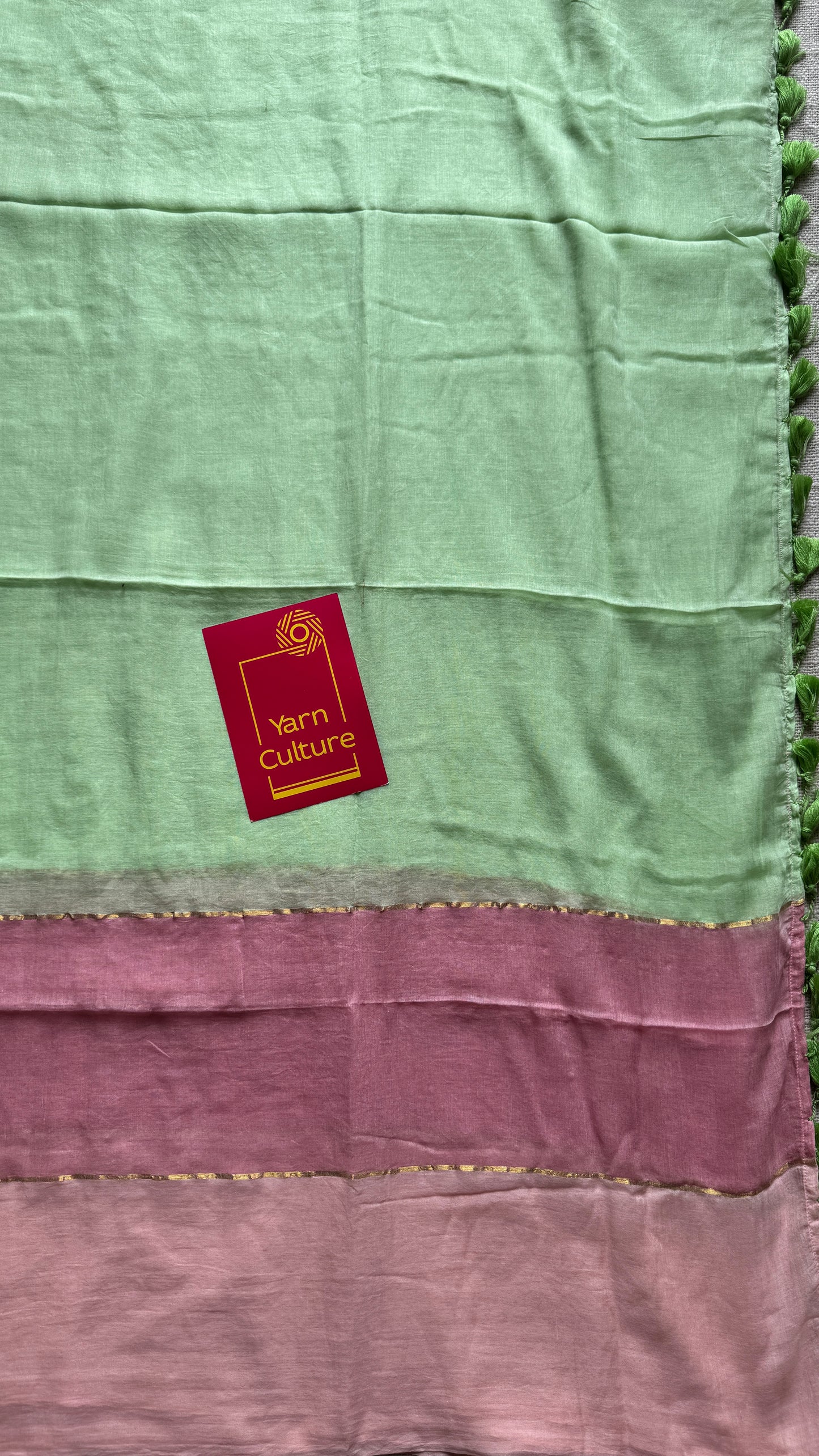 Pista green and pastel pinks, mul cotton YCBCMCM26
