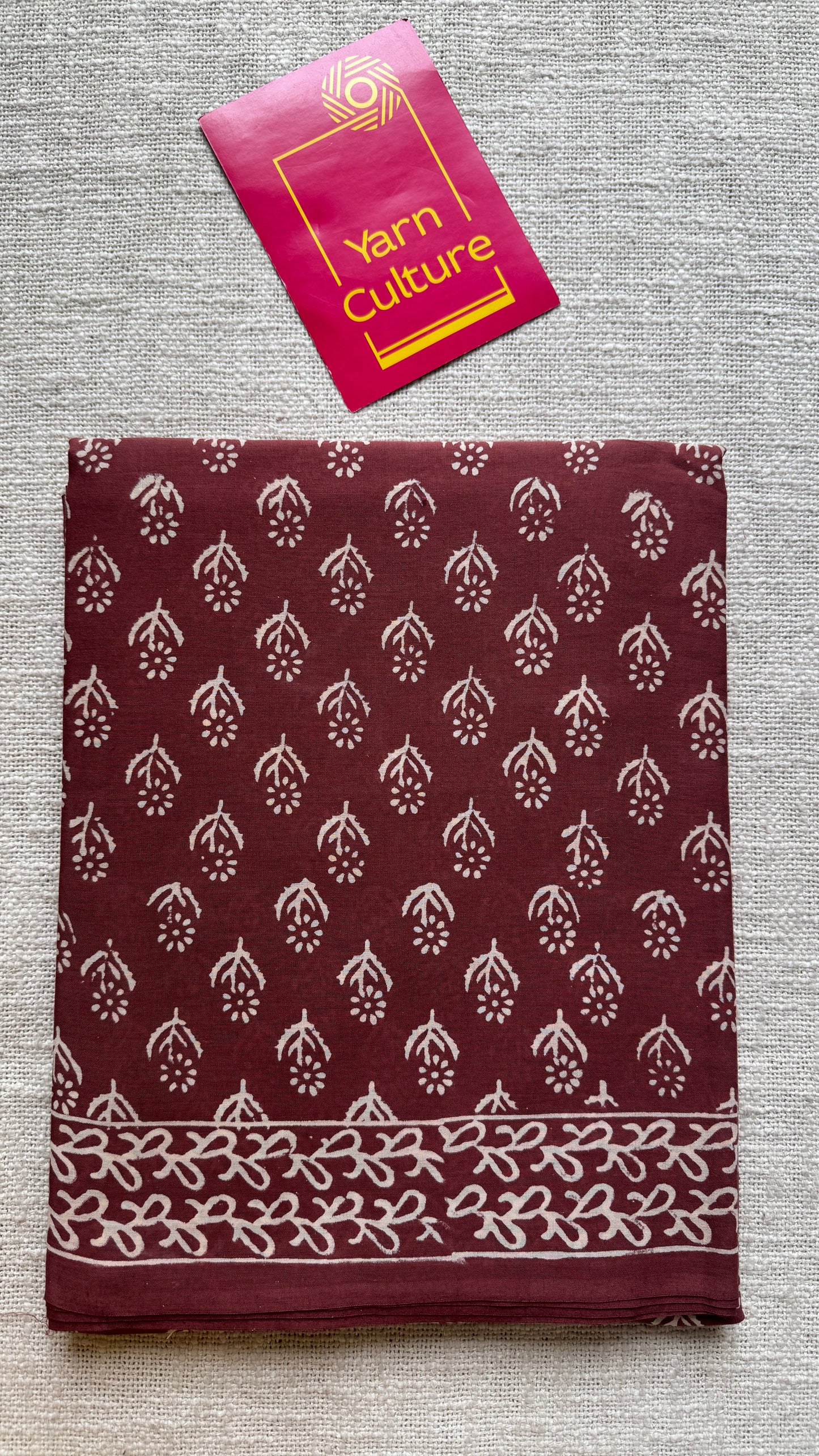 Mitti - Brownish red hues, Bagru block print, soft cotton YCTORBBP06
