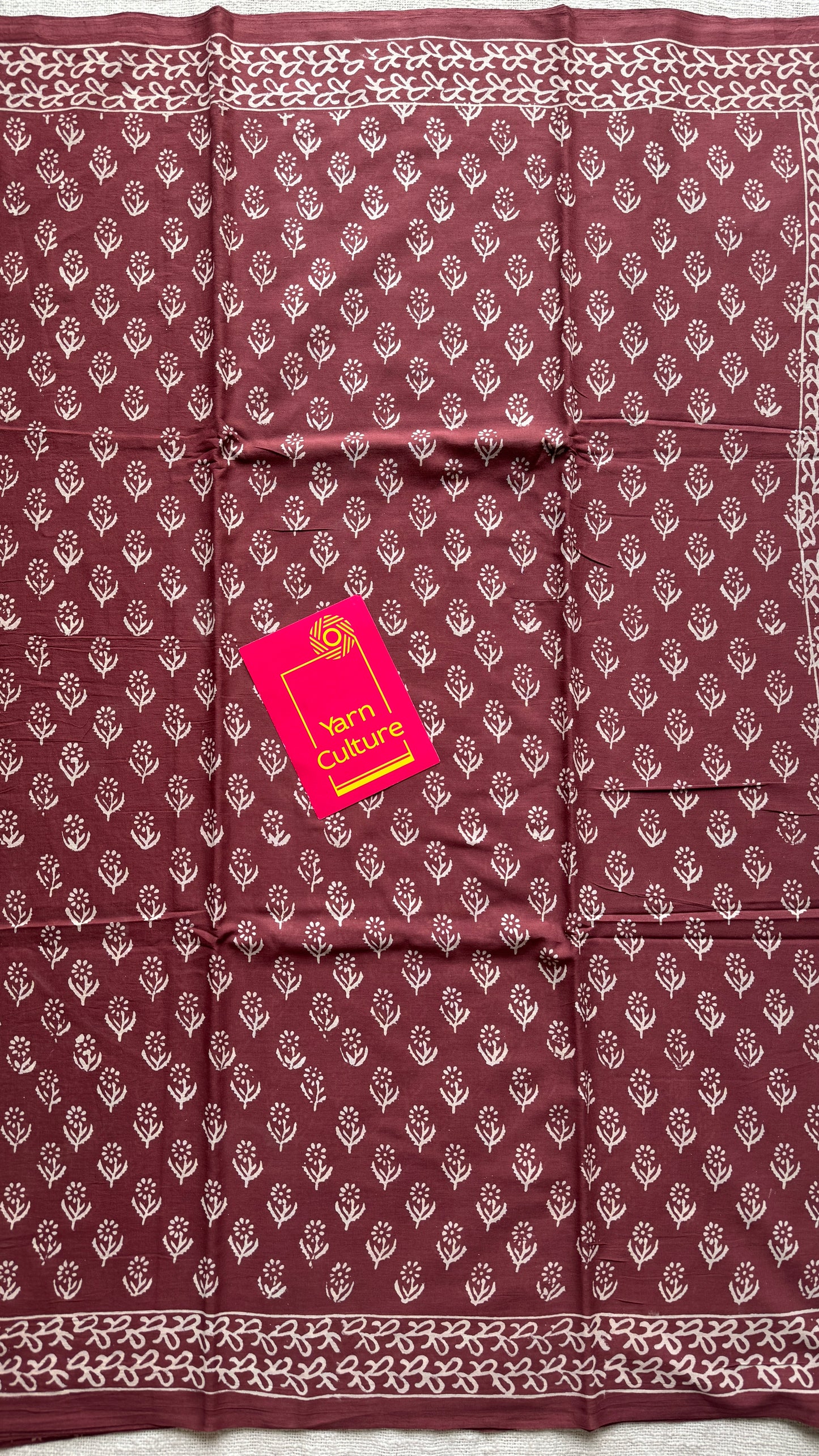 Mitti - Brownish red hues, Bagru block print, soft cotton YCTORBBP06