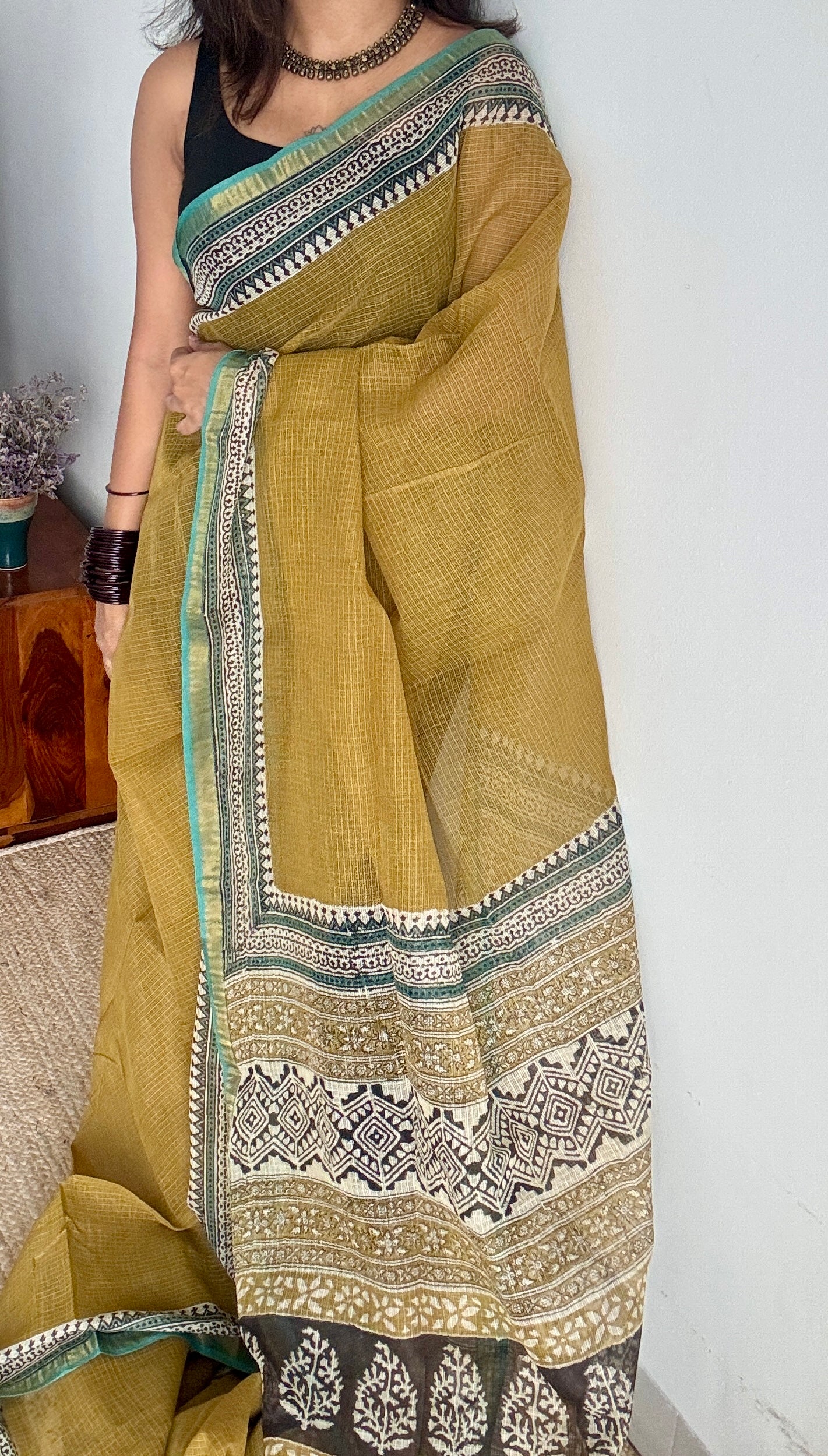 Chandna - Kota Doria with zari border