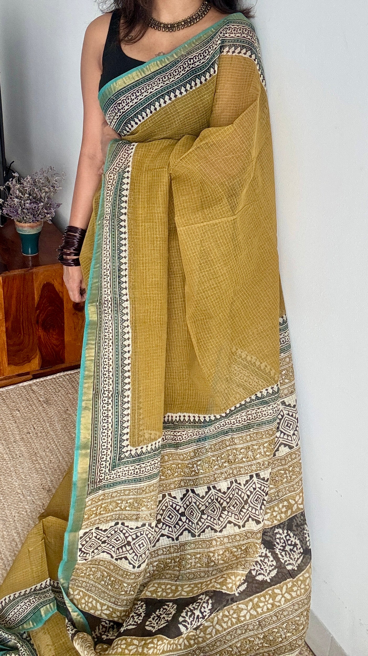 Chandna - Kota Doria with zari border