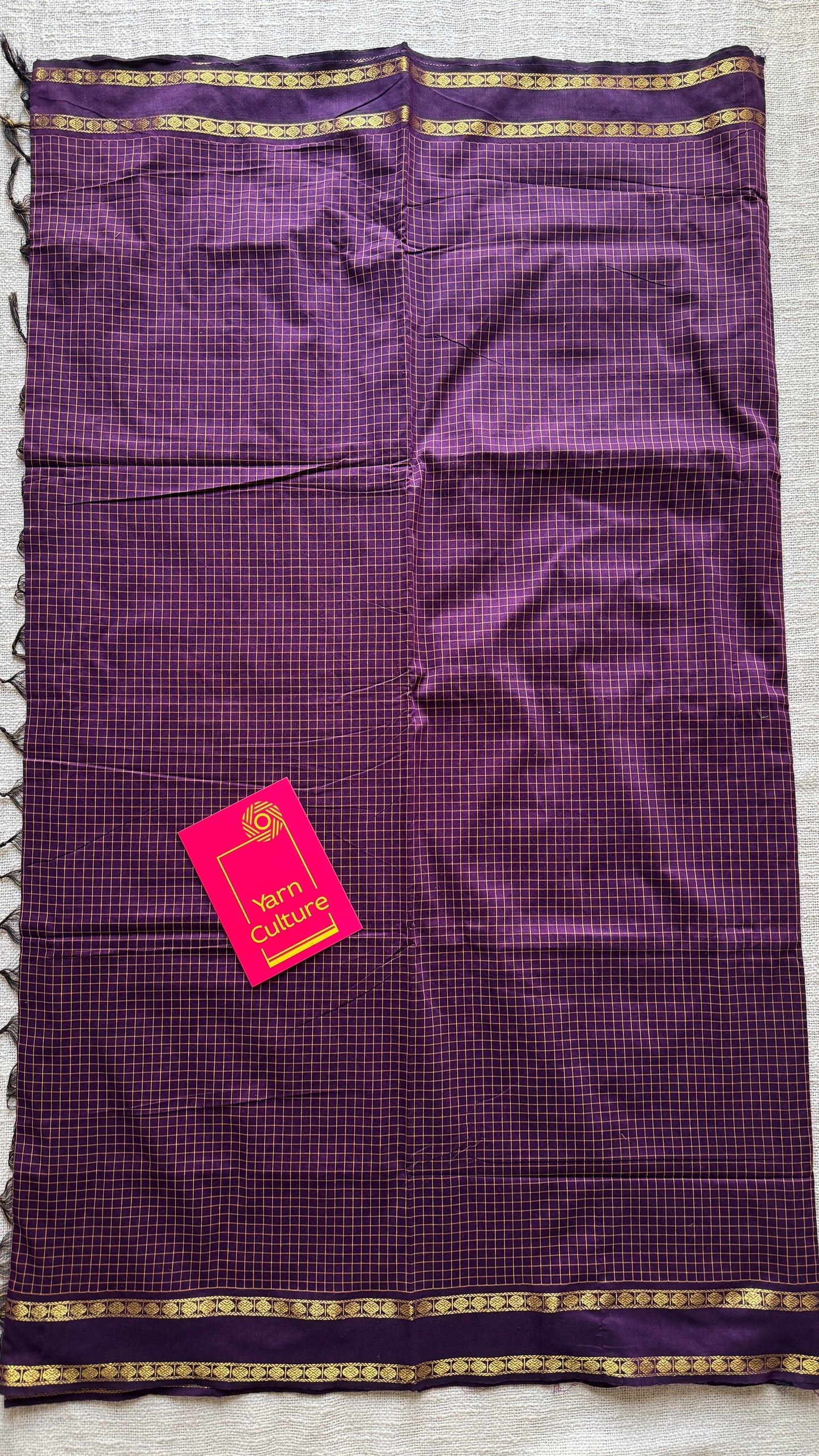 Jamun - Arani Checks in cotton silk