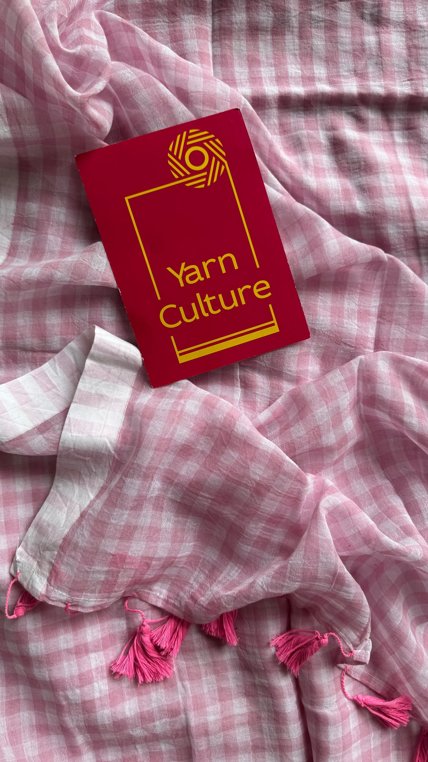 Rose Milk - Pink & off white checks, mul cotton