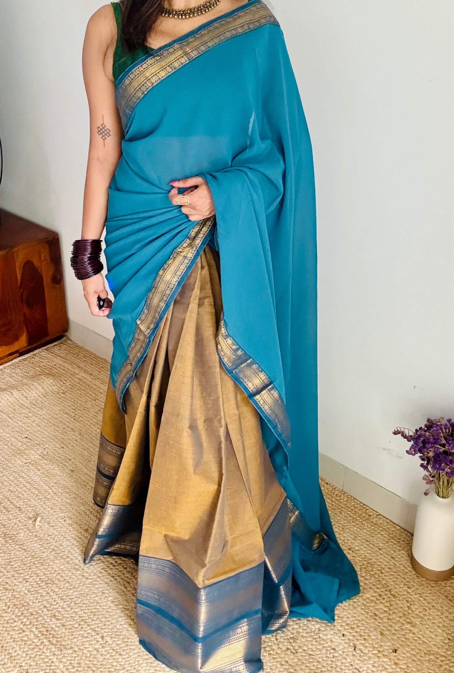 Unstitched Half Sarees (Dhavani)