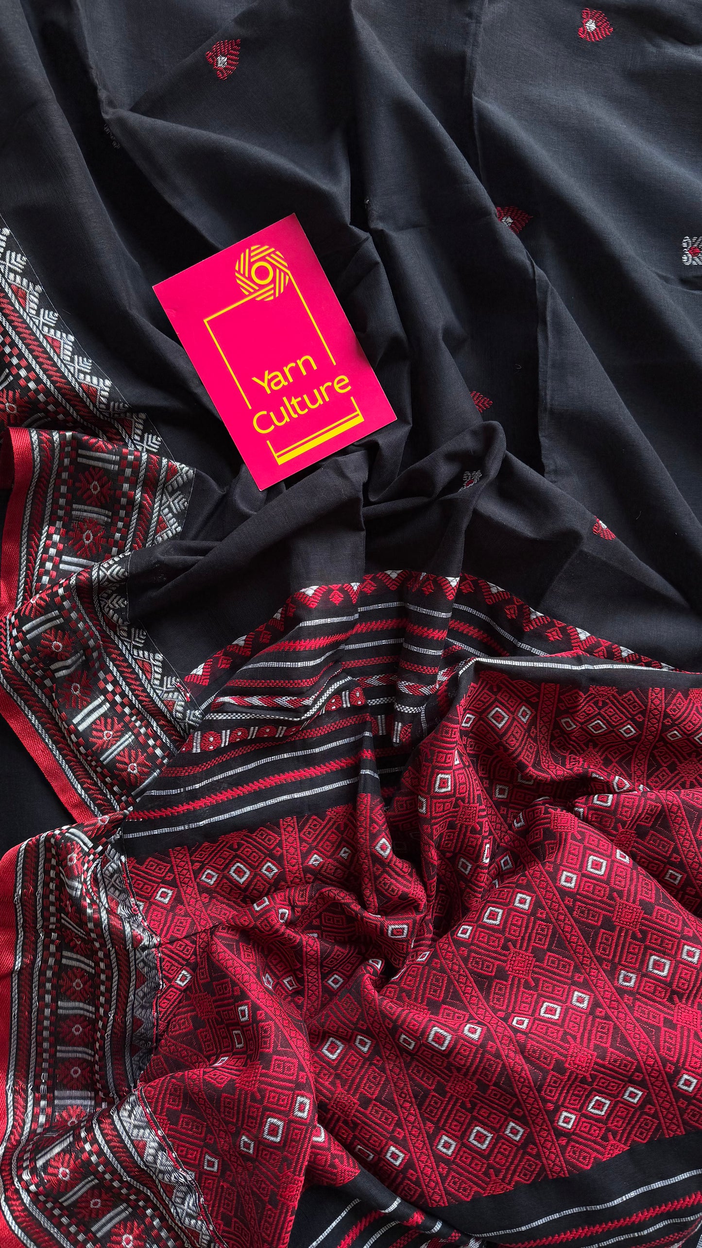 Banshori (বাঁশৰী) - Flute, evoking harmony and melody in the balance of colors, soft cotton - YCHOTEAJA207