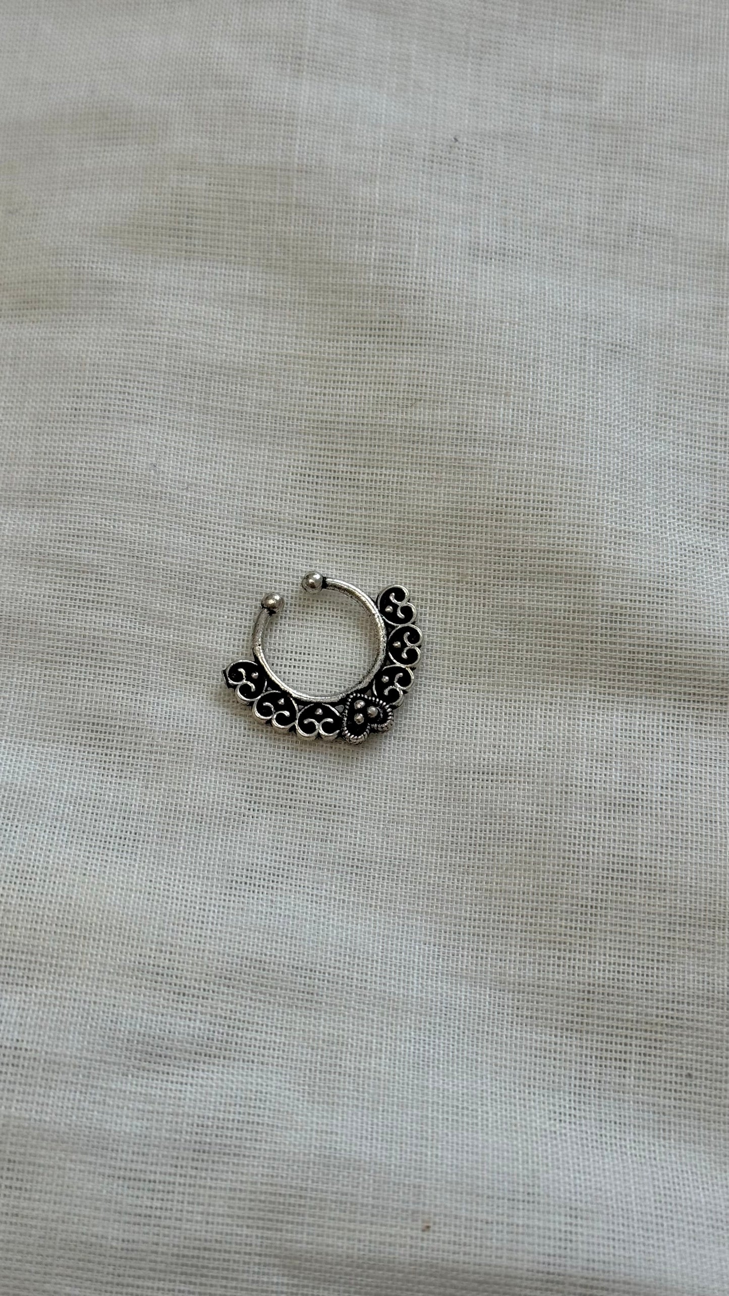 Septum nosering, clip-on (non pierced) - YCOSNPSR325