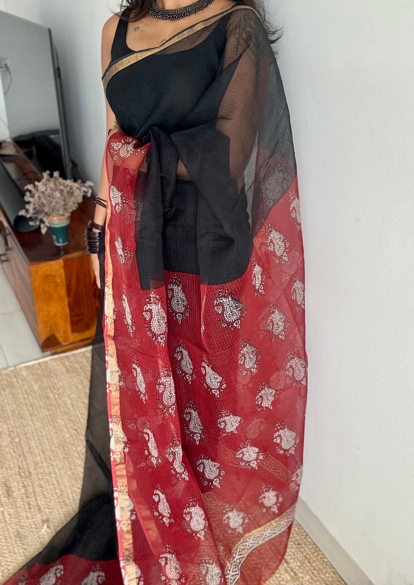 Noorja, Kota Doria with zari border - YCTOROCBP73