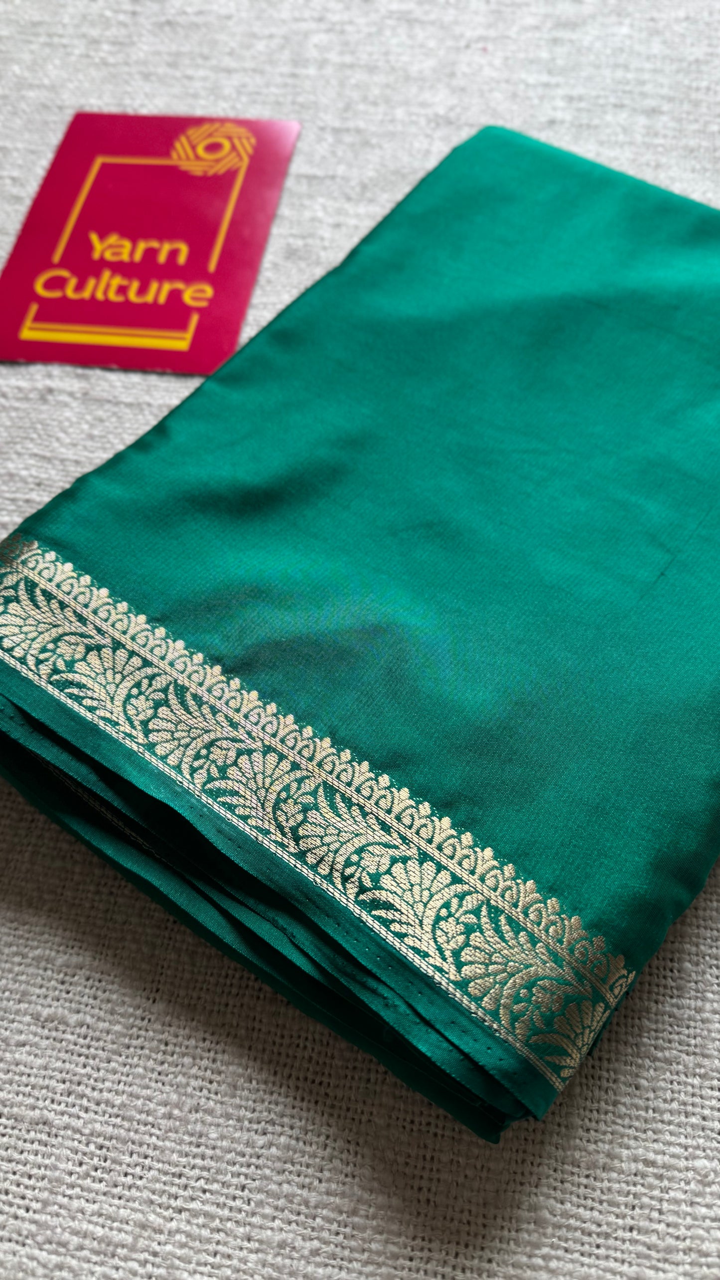 Jade green, Mysore semi-silk - YCDESE17