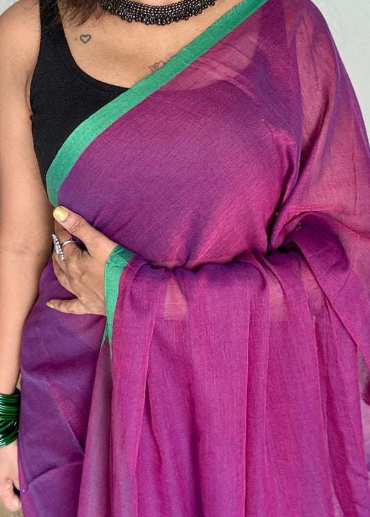 mul cotton saree lightweight breathable soft cotton saree for summer and everyday wear, contrast border sarees