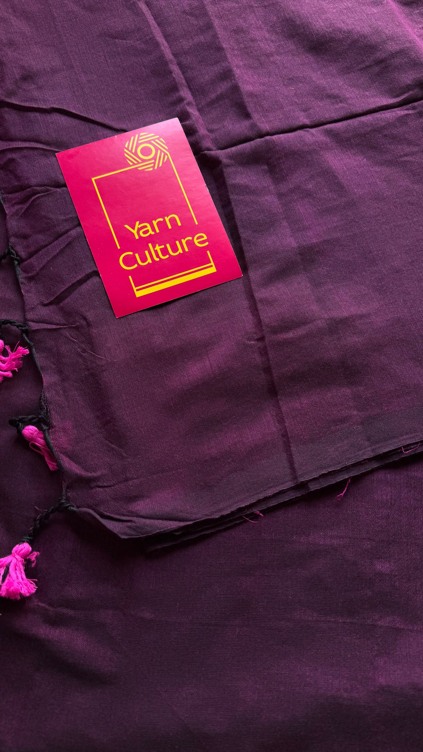 Wine soft cotton saree  - YCBCKCAP20