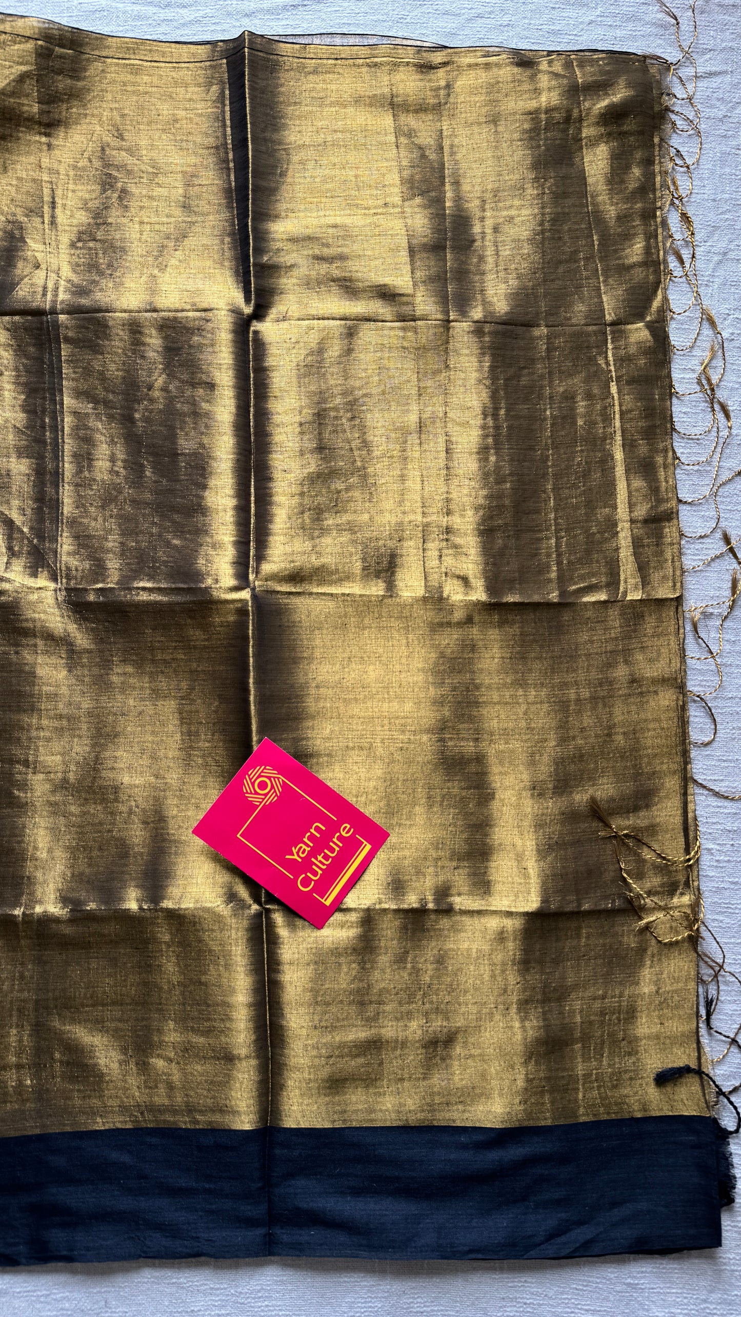 Antique gold with black border, mul tissue YCBCMT02