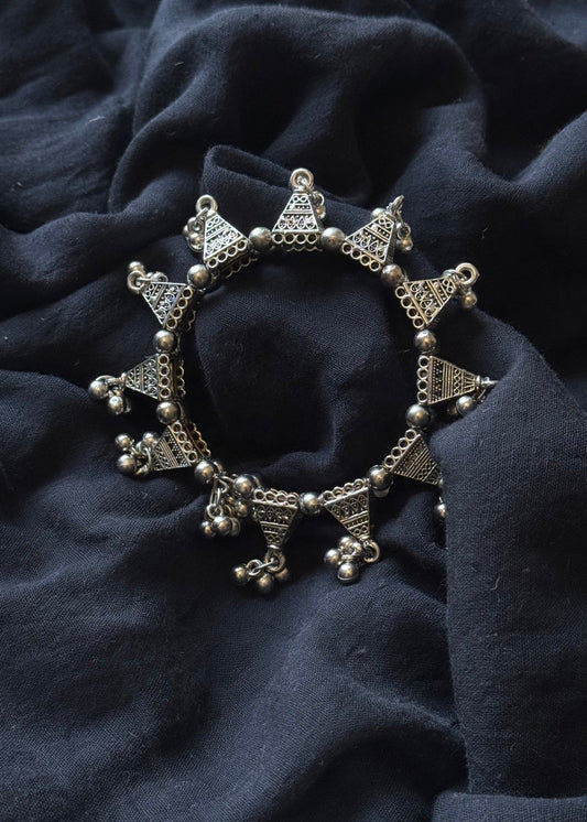 Free size openable bangle, triangle motif - YCOSFB453