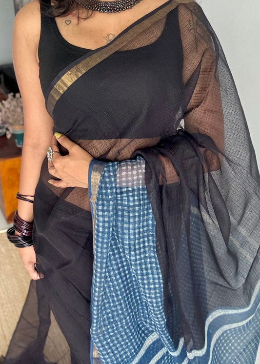 Raatrang, Kota Doria with zari border - YCTOROCBP79