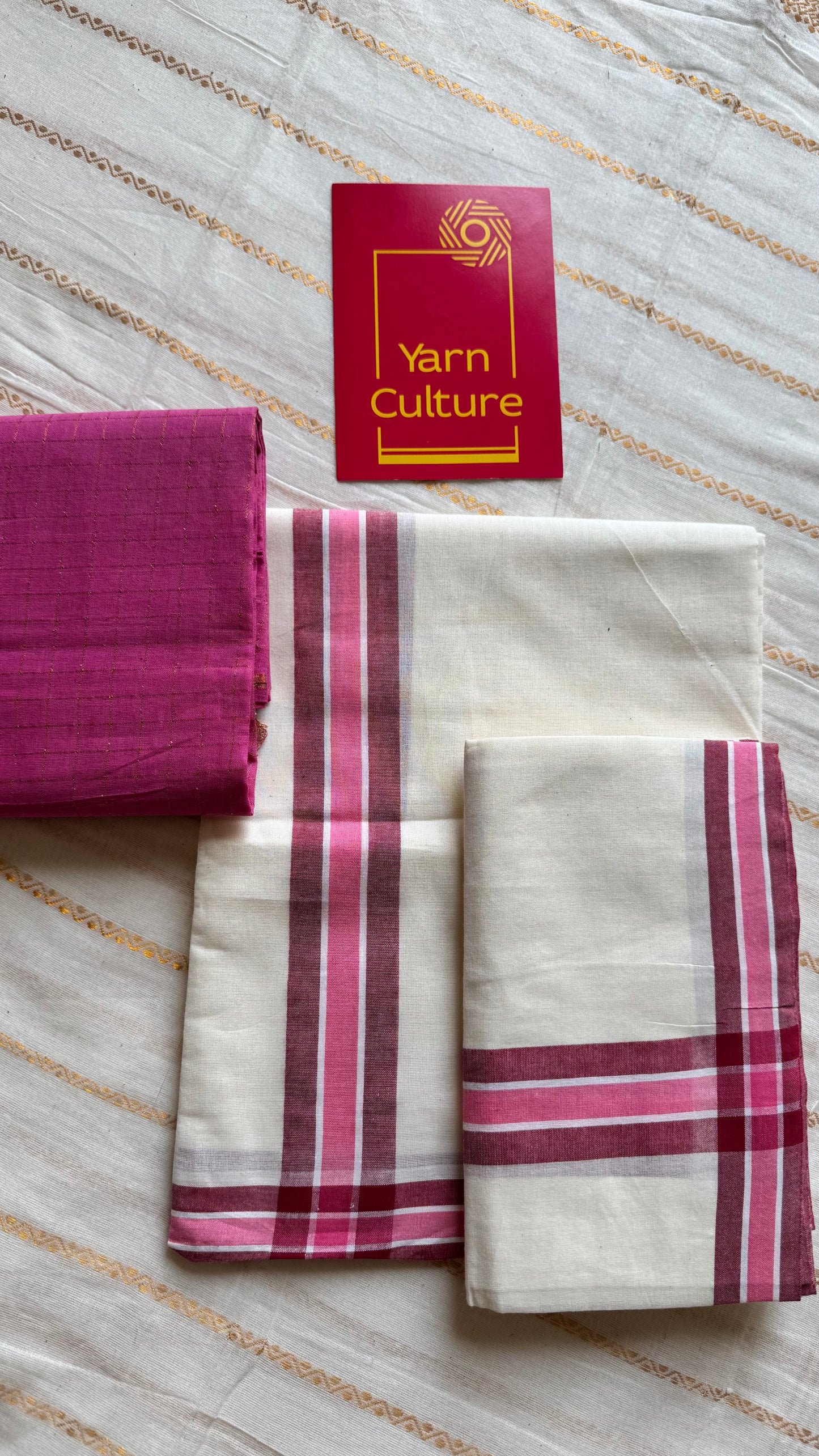Set mund, pink and maroon lines - YCIEON124