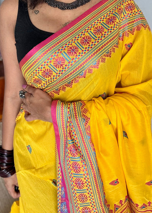 Rongmoni (ৰঙমণি)  - a gem of colors, soft cotton - YCHOTEAJA209