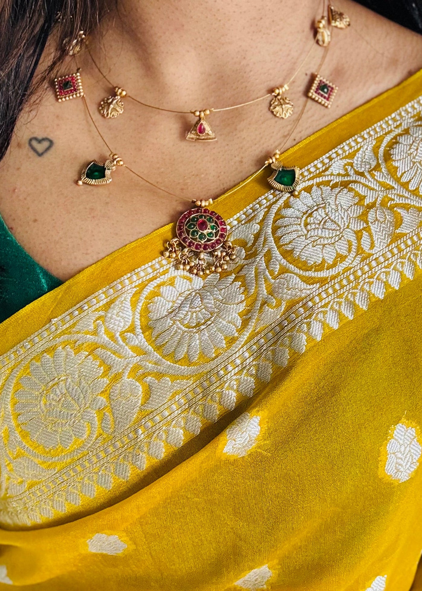 kemp necklace, double layered