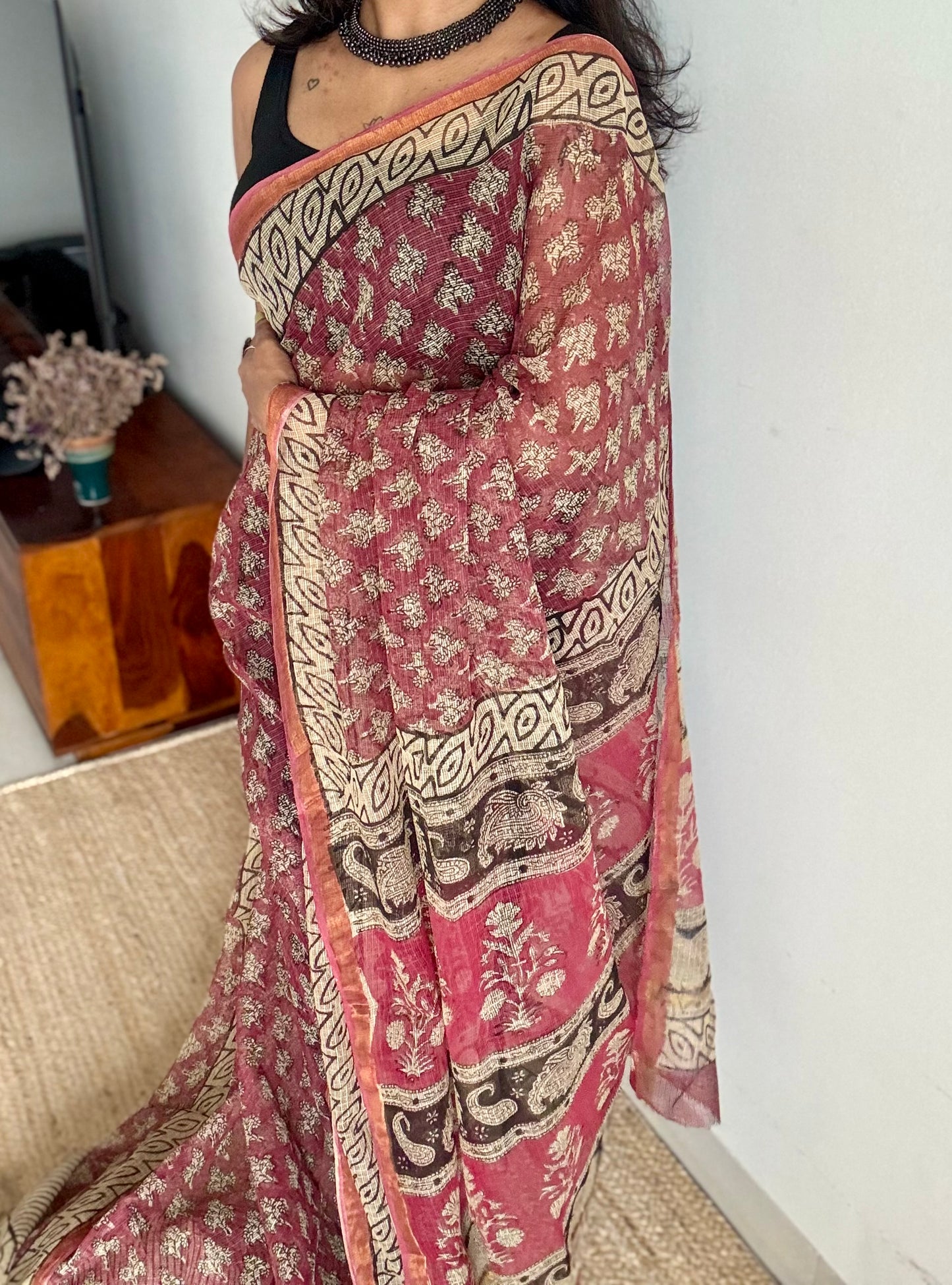 Gulrooh, Kota Doria with zari border - YCTOROCBP76