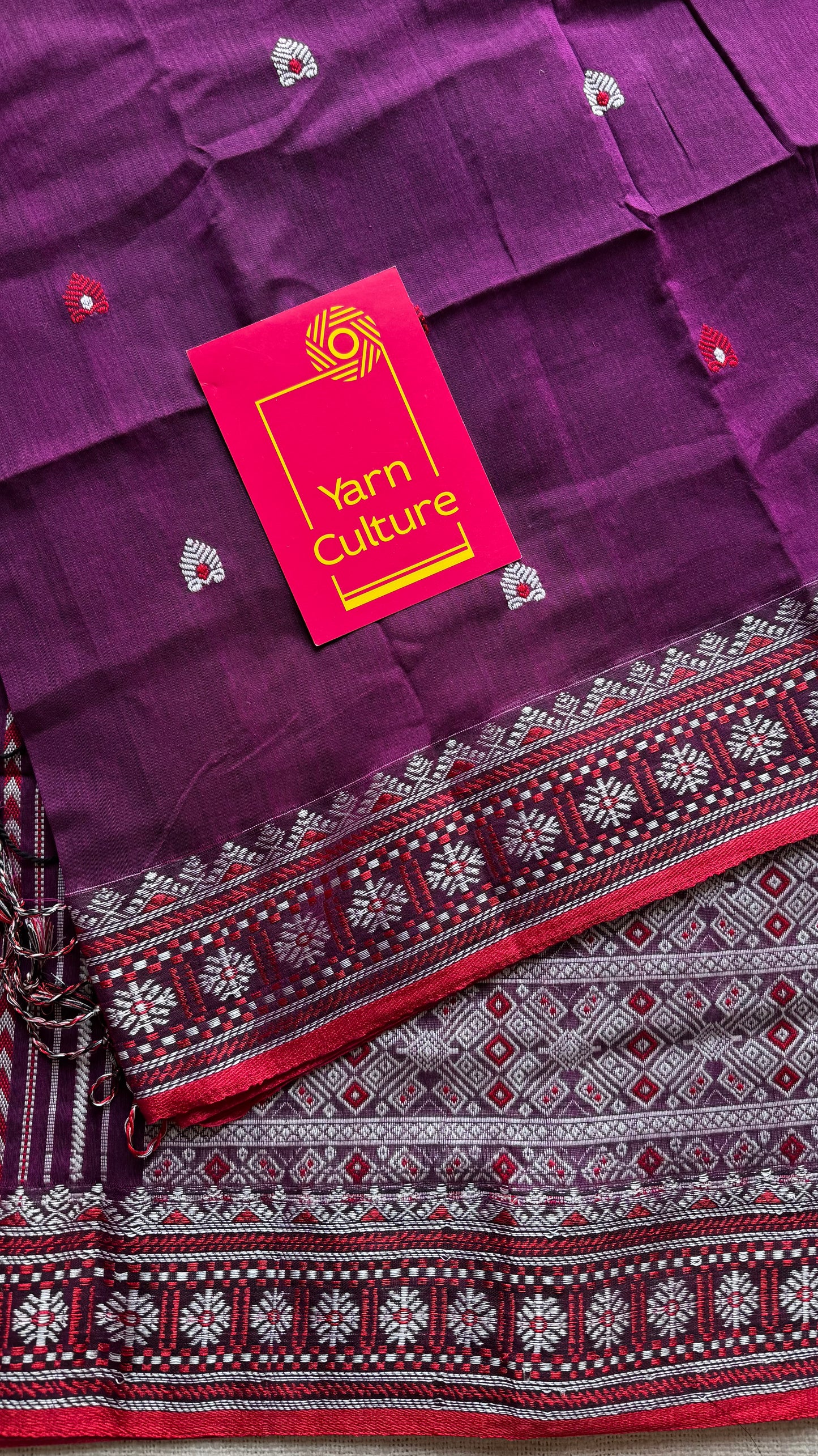 Drakshima (দ্ৰাক্ষিমা) - Inspired by deep wine tones, rich and graceful, soft cotton - YCHOTEAJA208