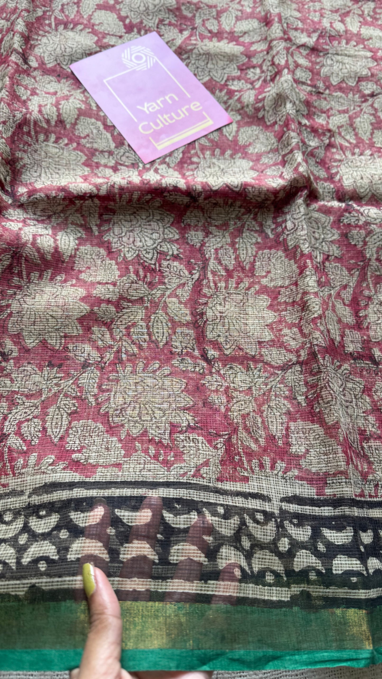 Pankhuri, Kota Doria with zari border - YCTOROCBP74