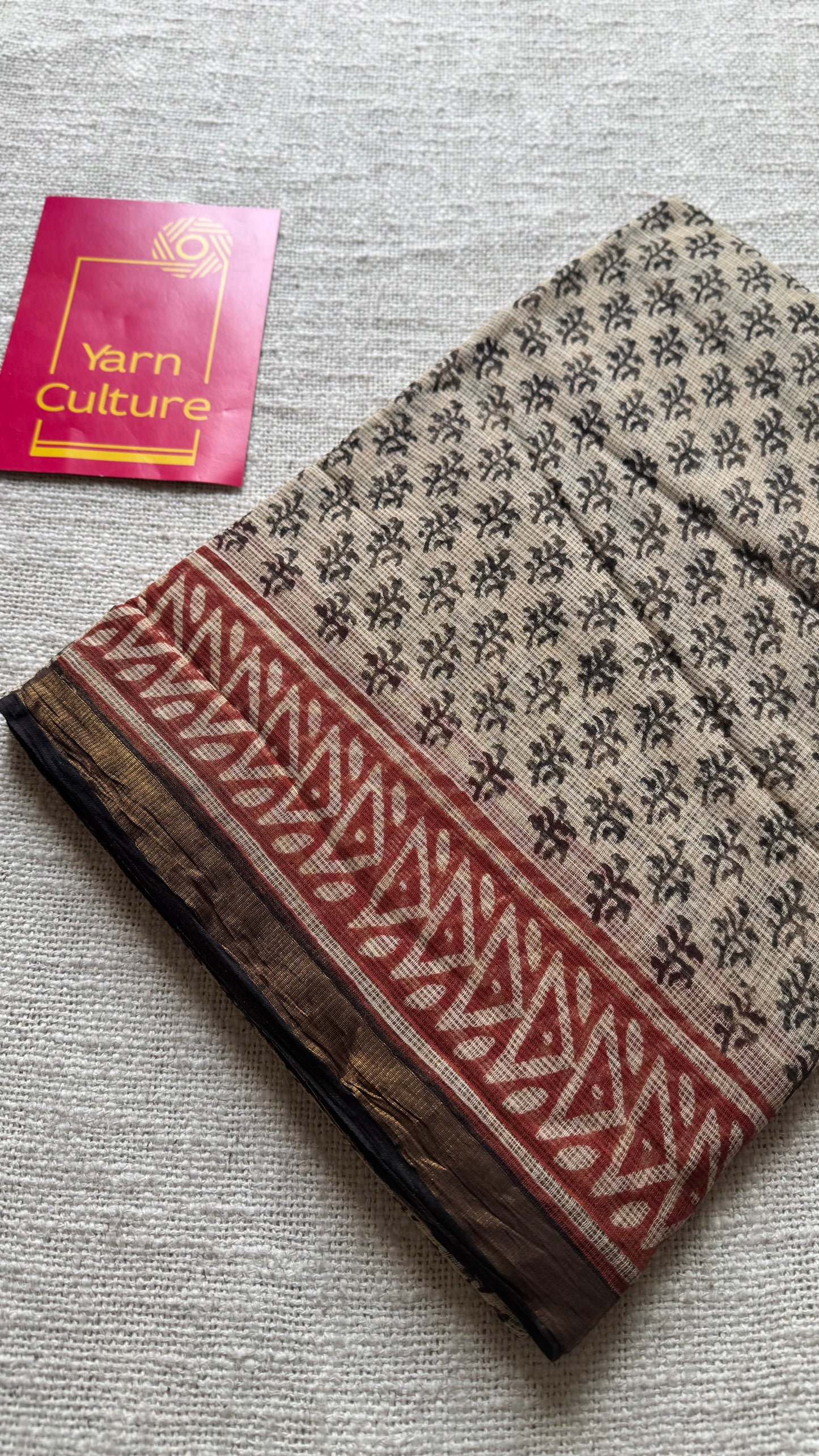 Kaavya, Kota Doria with zari border - YCTOROCBP72