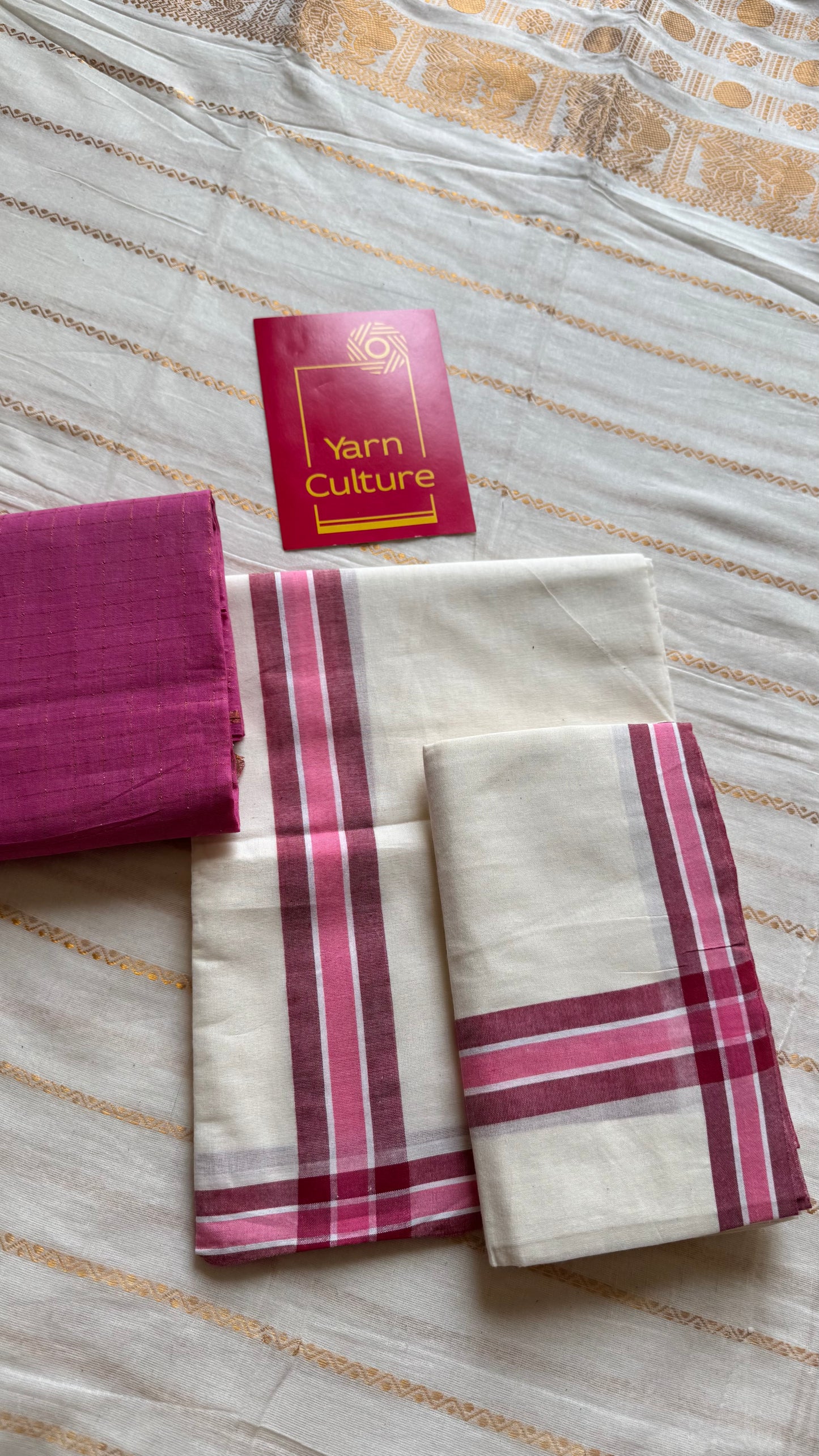 Set mund, pink and maroon lines - YCIEON124
