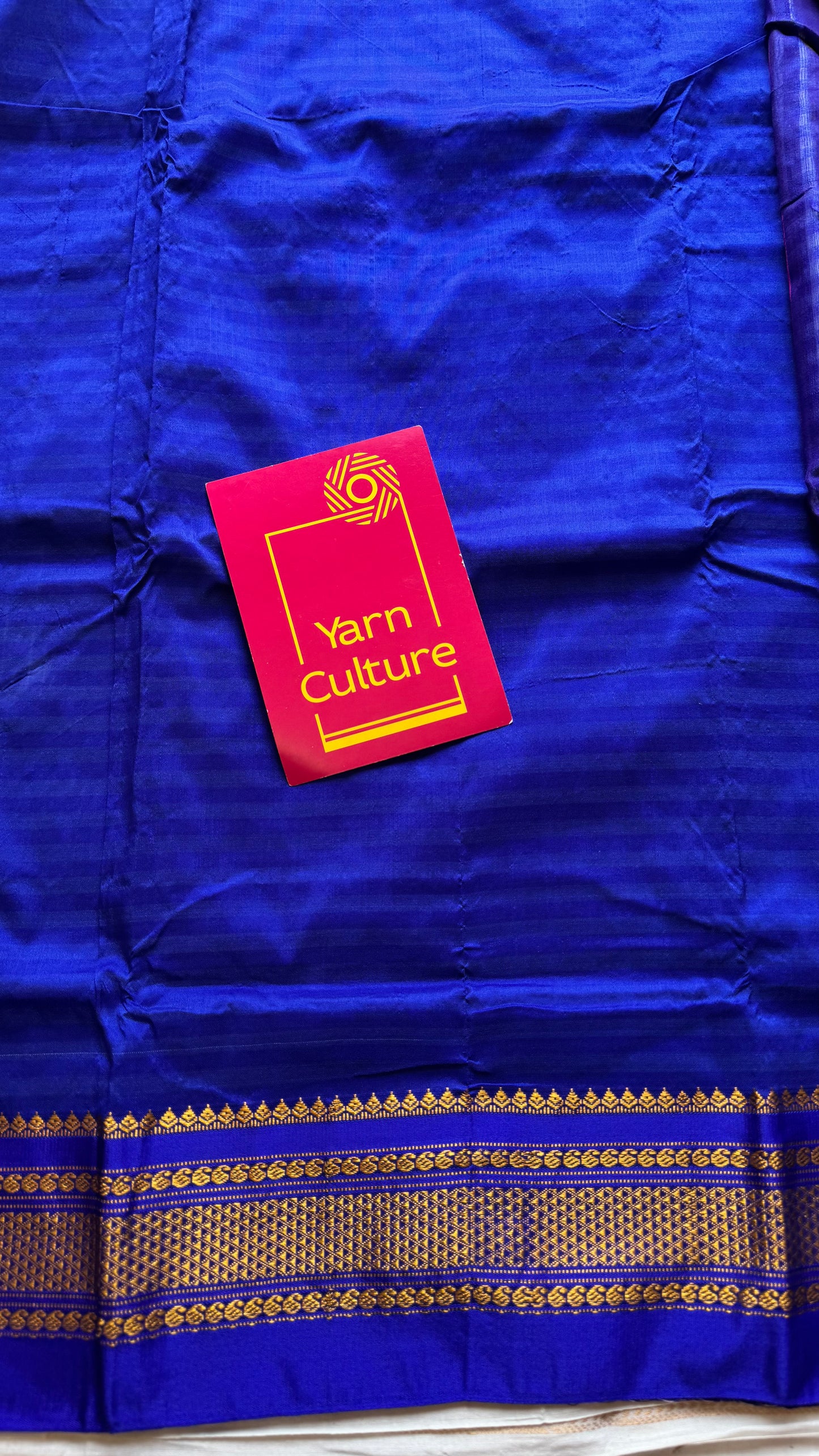 llkal blue and white checks with chikki paras border, soft cotton - YCLOKICAP228