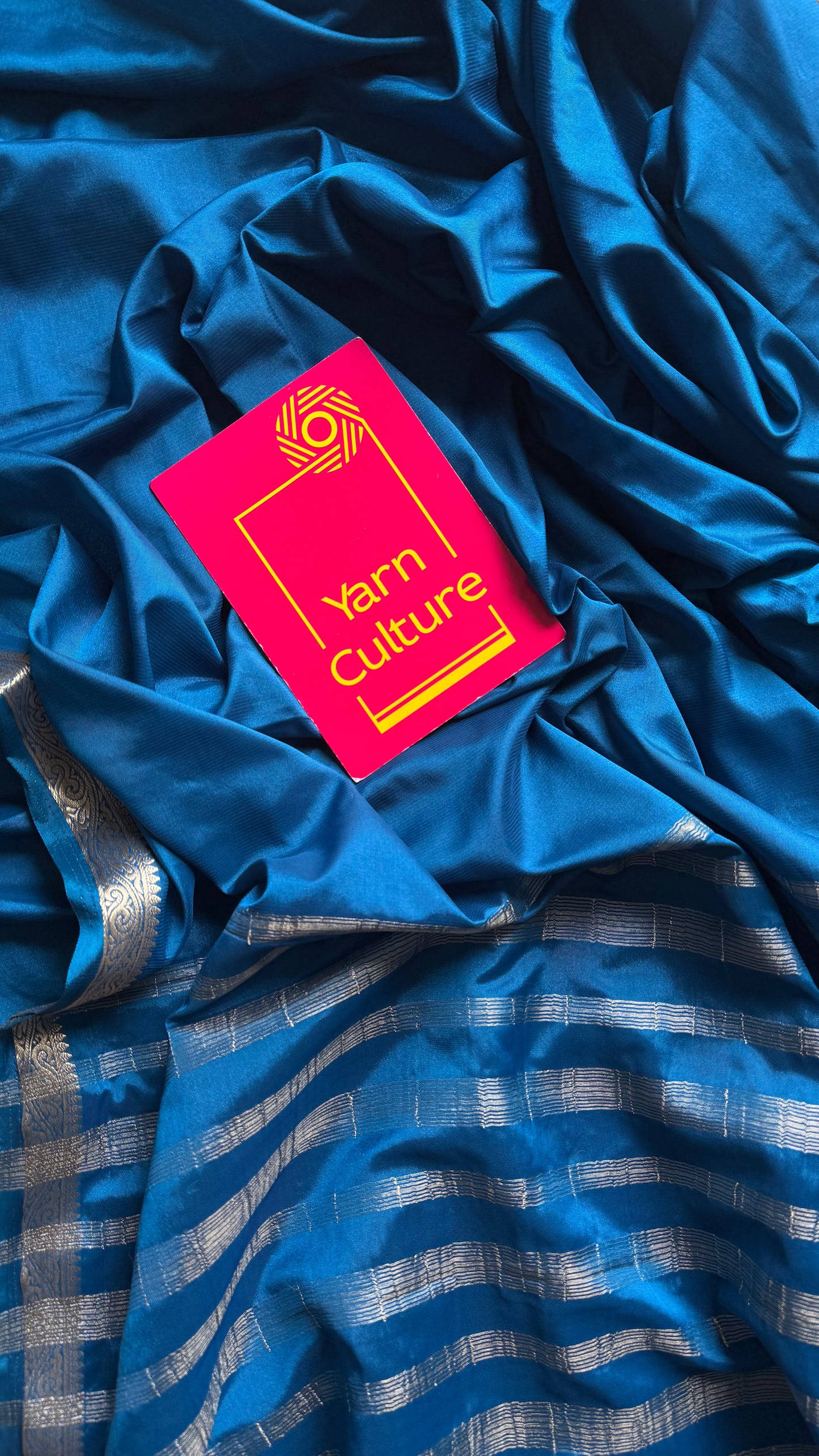 Peacock blue, Mysore semi-silk - YCDESE20