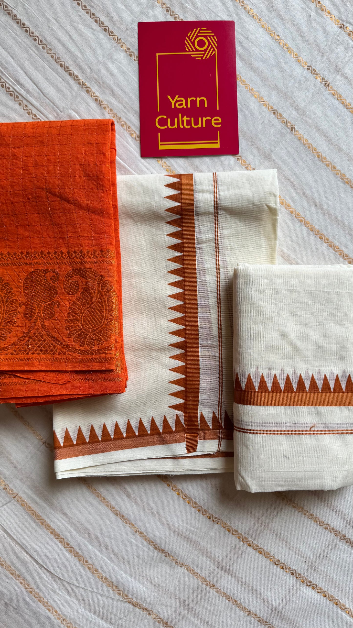 Set mund, orange temple border - YCIEON118