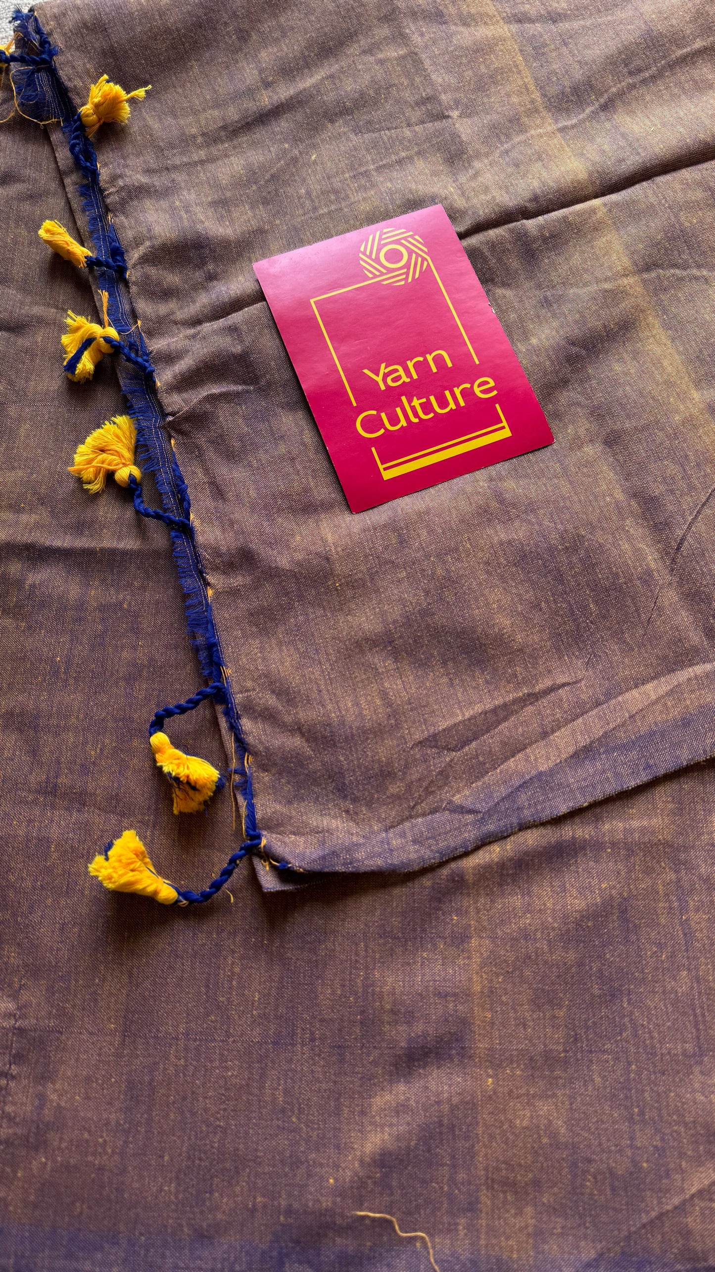 Light brownish pink soft cotton saree  - YCBCKCAP23