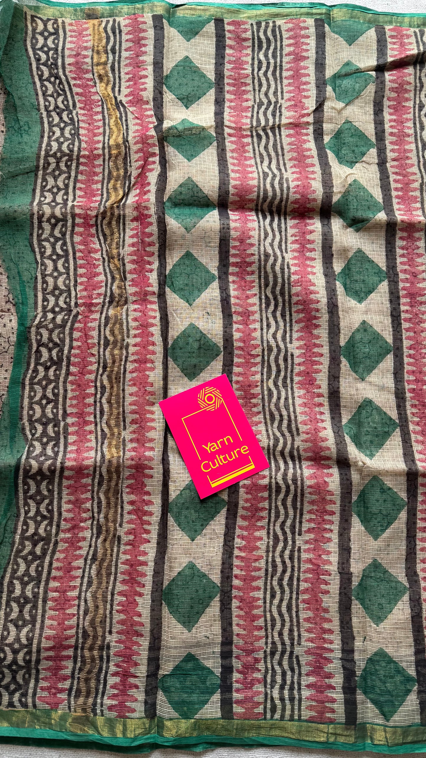 Pankhuri, Kota Doria with zari border - YCTOROCBP74