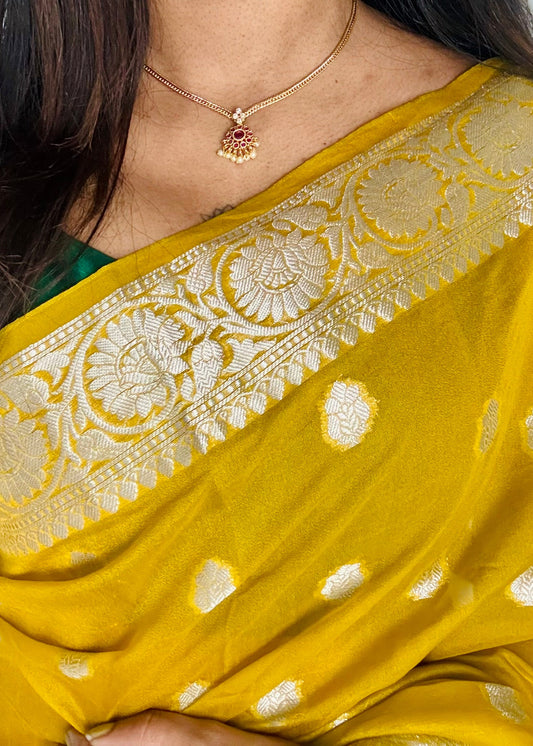 Ruby stone attigai with earrings - YCGPNP460