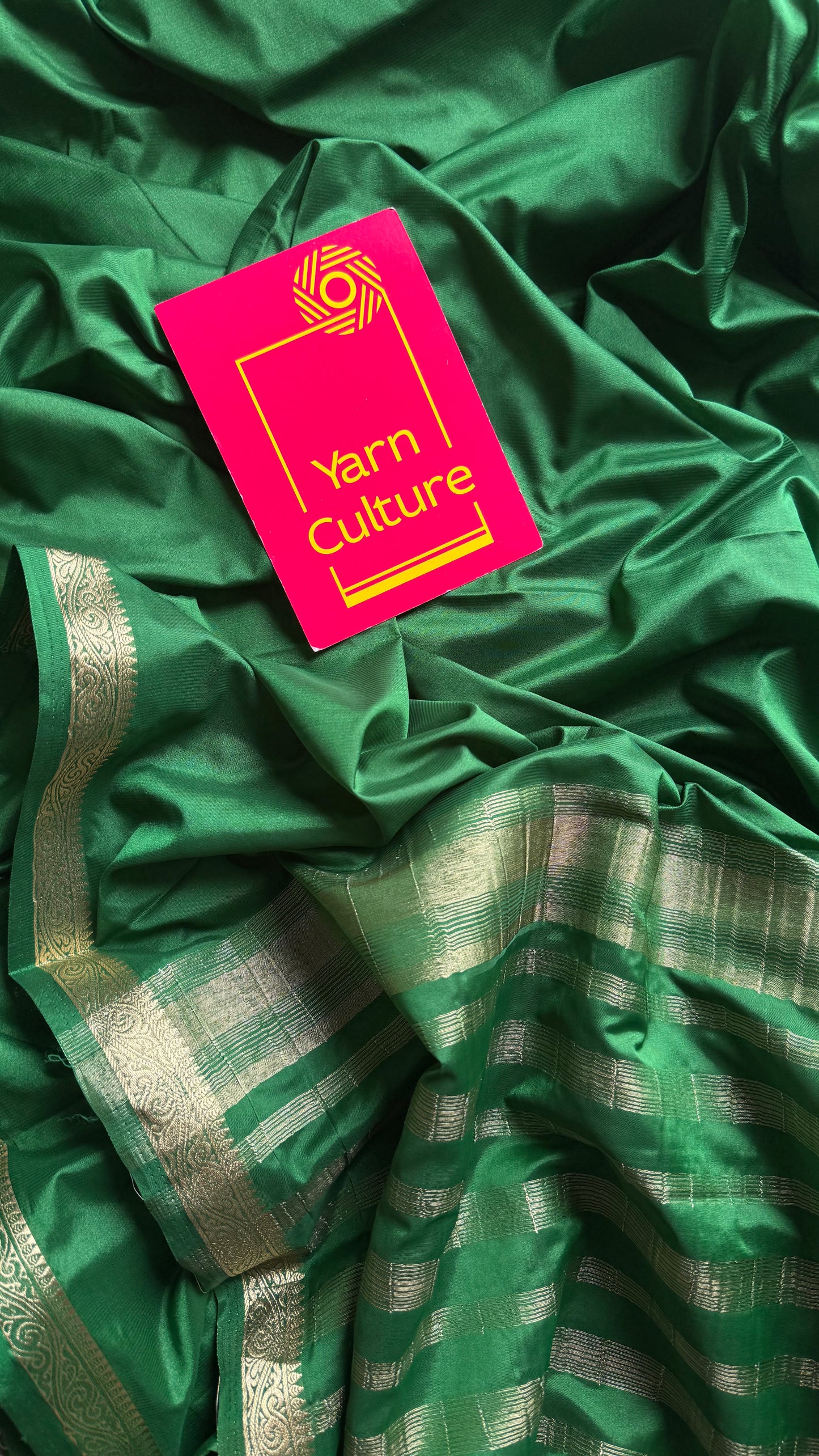 Dark green, Mysore semi-silk - YCDESE19