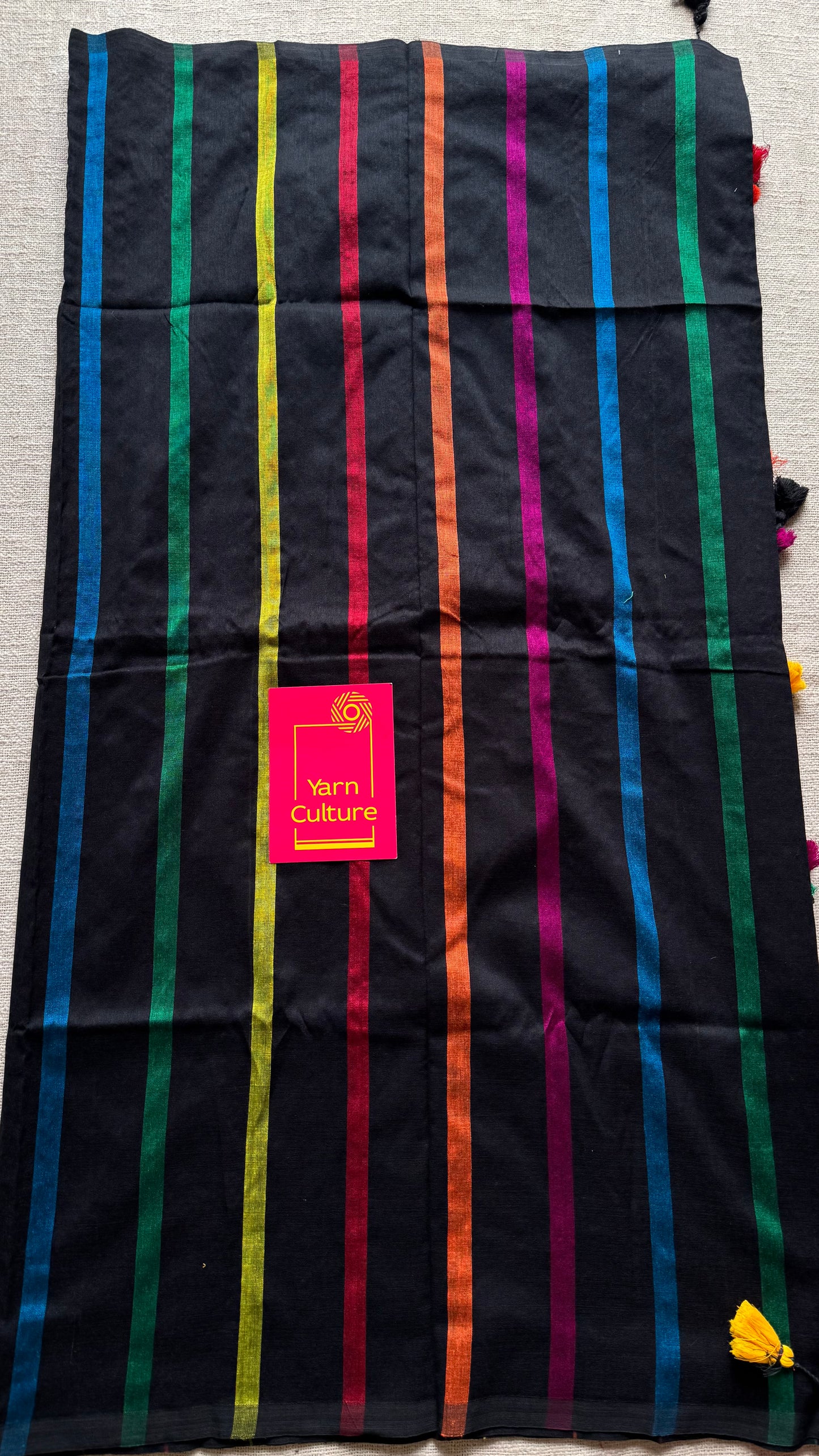 Rainbow coloured soft cotton with stripes - YCBCMCFE218