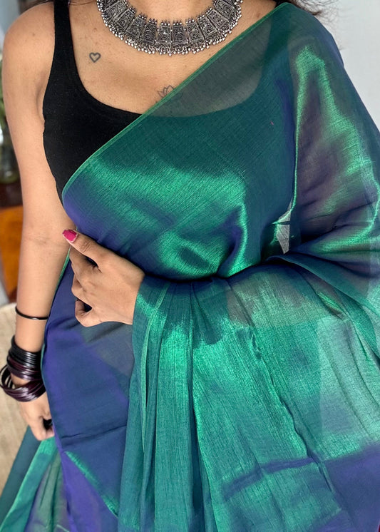 Peacock dual tone coloured mul tissue - YCBCMCLSE61