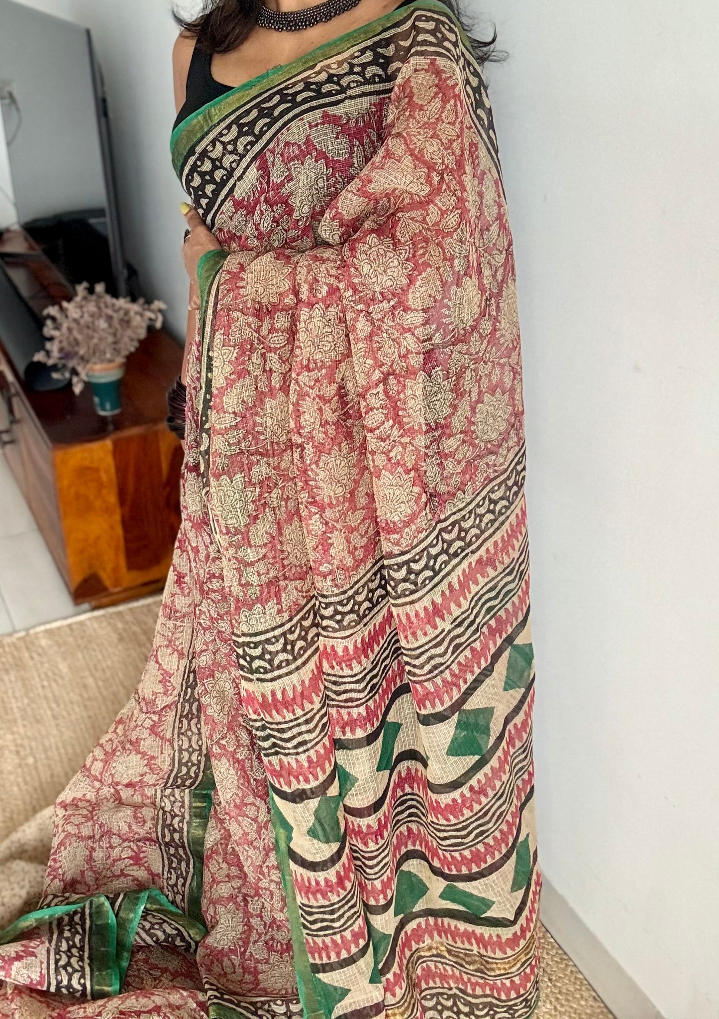 Pankhuri, Kota Doria with zari border - YCTOROCBP74