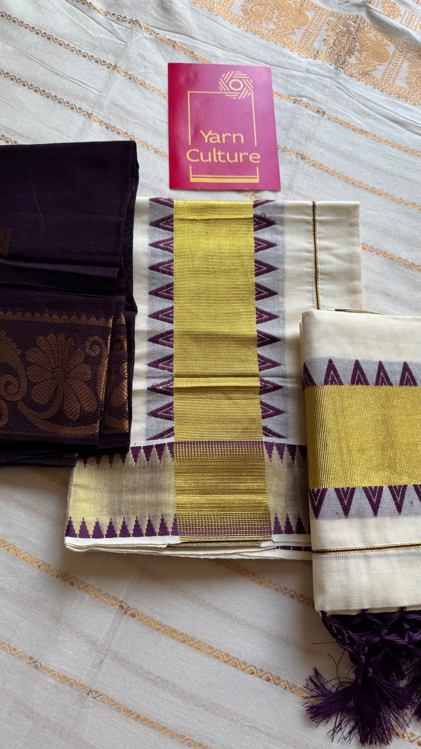 Set mund, wine coloured temple border - YCIEON140