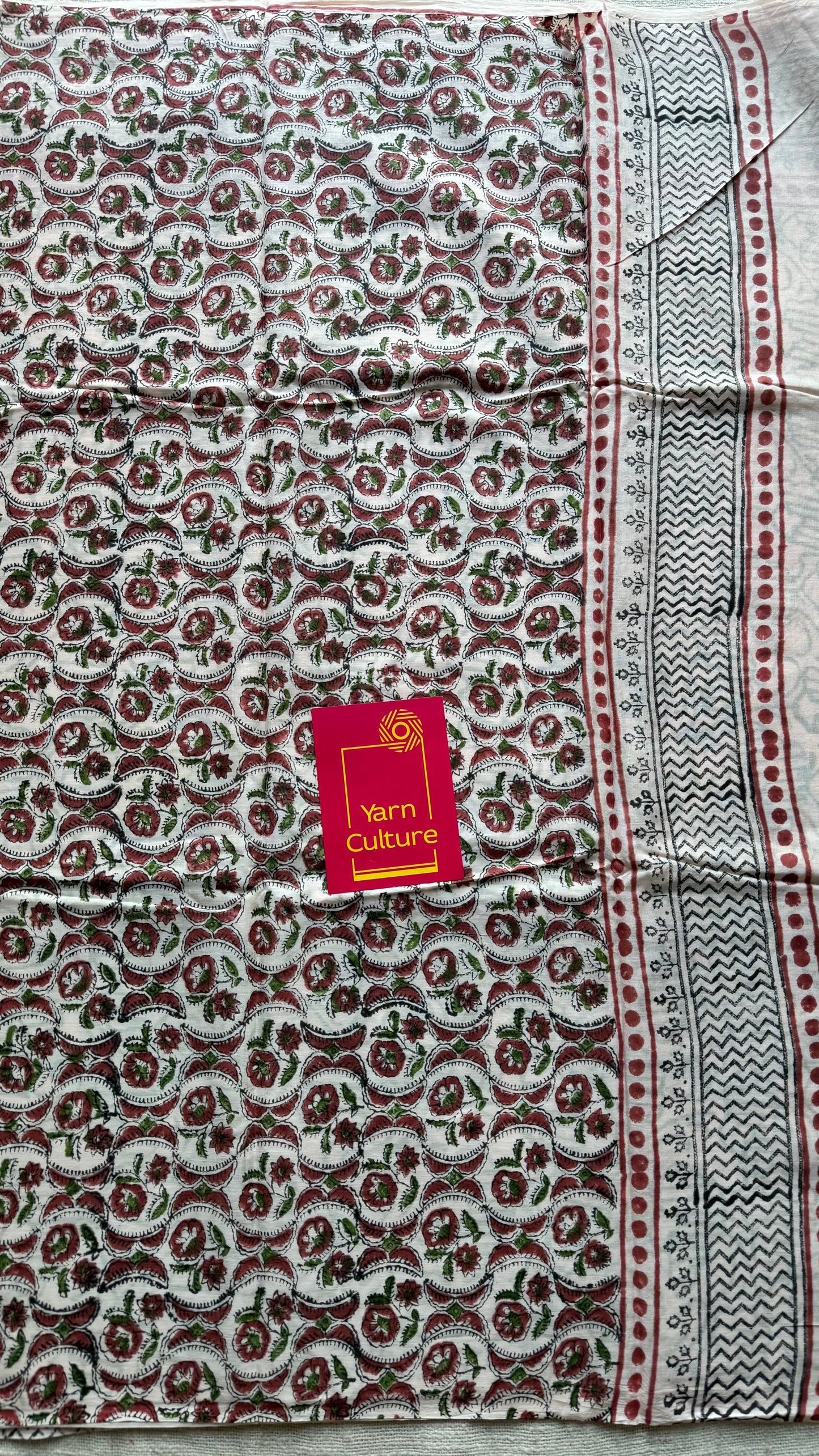 Gulbahar – a soft bloom of spring, block print, soft cotton - YCTOROCBP61