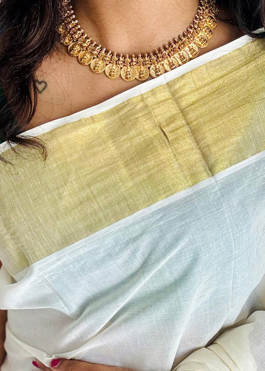Coin necklace with small pearl and stud earrings - YCAGC130