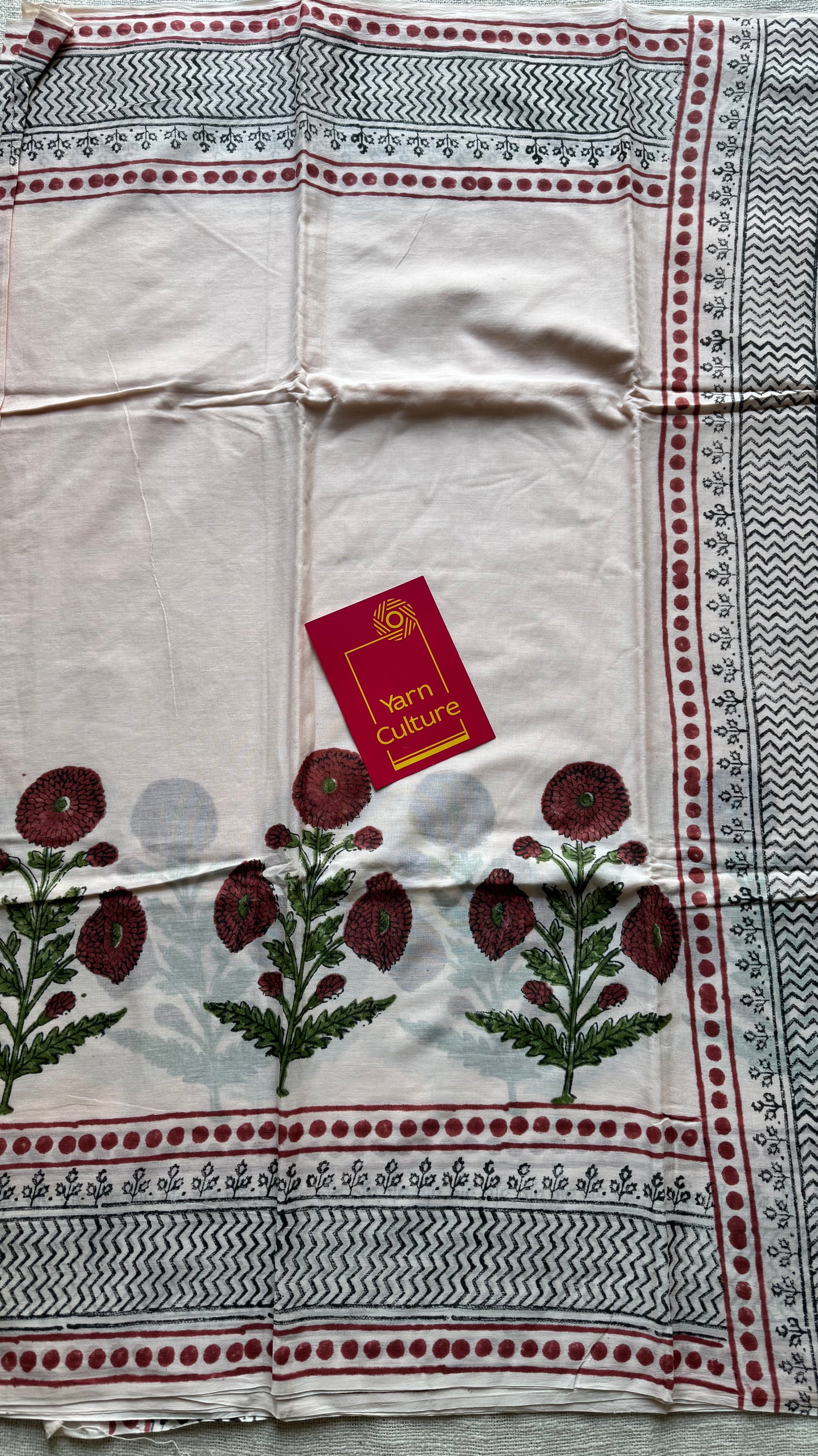 Gulbahar – a soft bloom of spring, block print, soft cotton - YCTOROCBP61