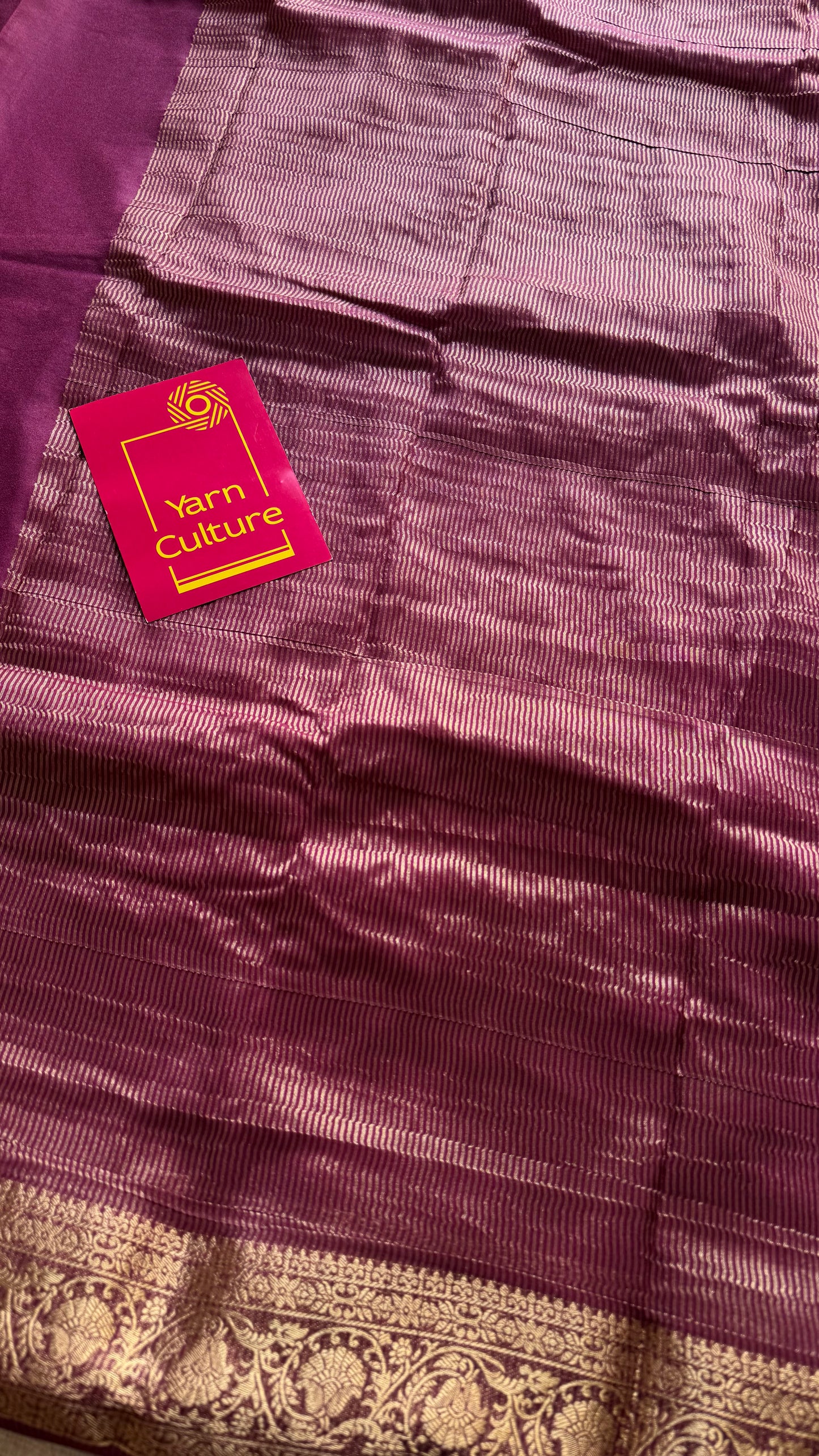 Maroon Mysore semi crepe silk saree - YCLOKFE242